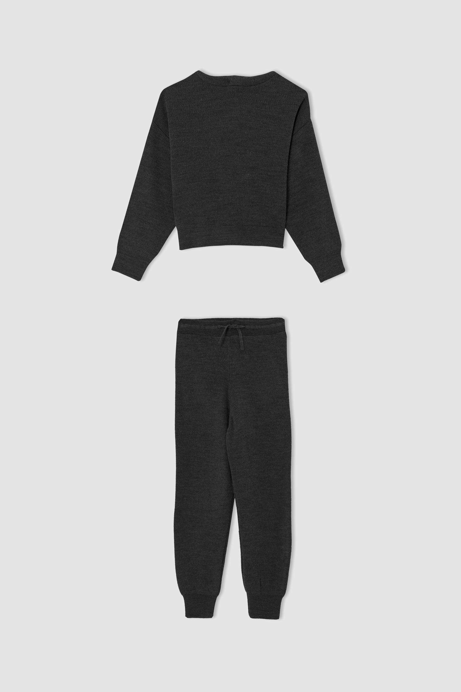 Kız Çocuk Kapüşonlu Sweatshirt Ve Jogger Eşofman Alt TrikoTakımı