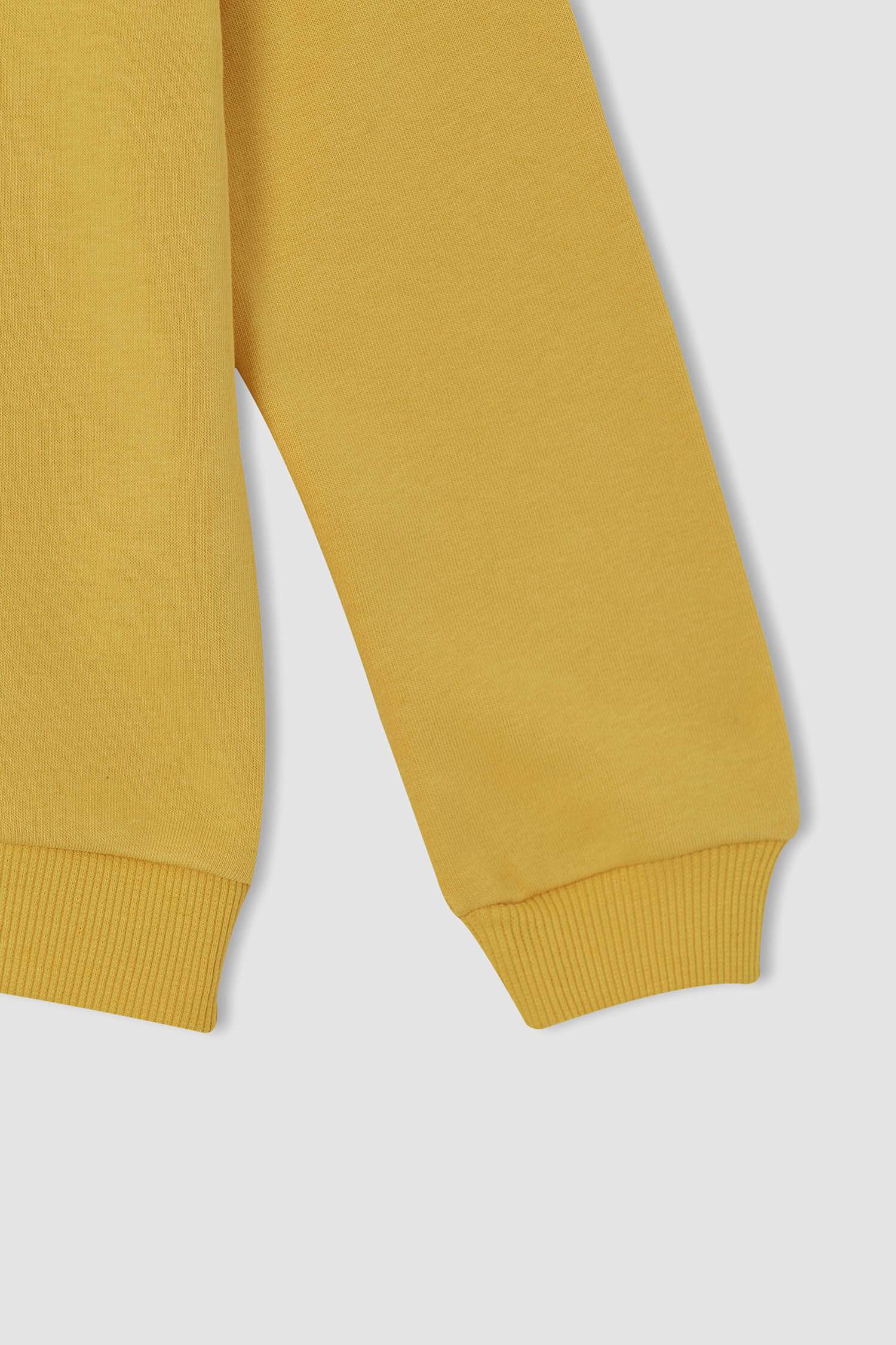 Kız Çocuk Bisiklet Yaka Sweatshirt