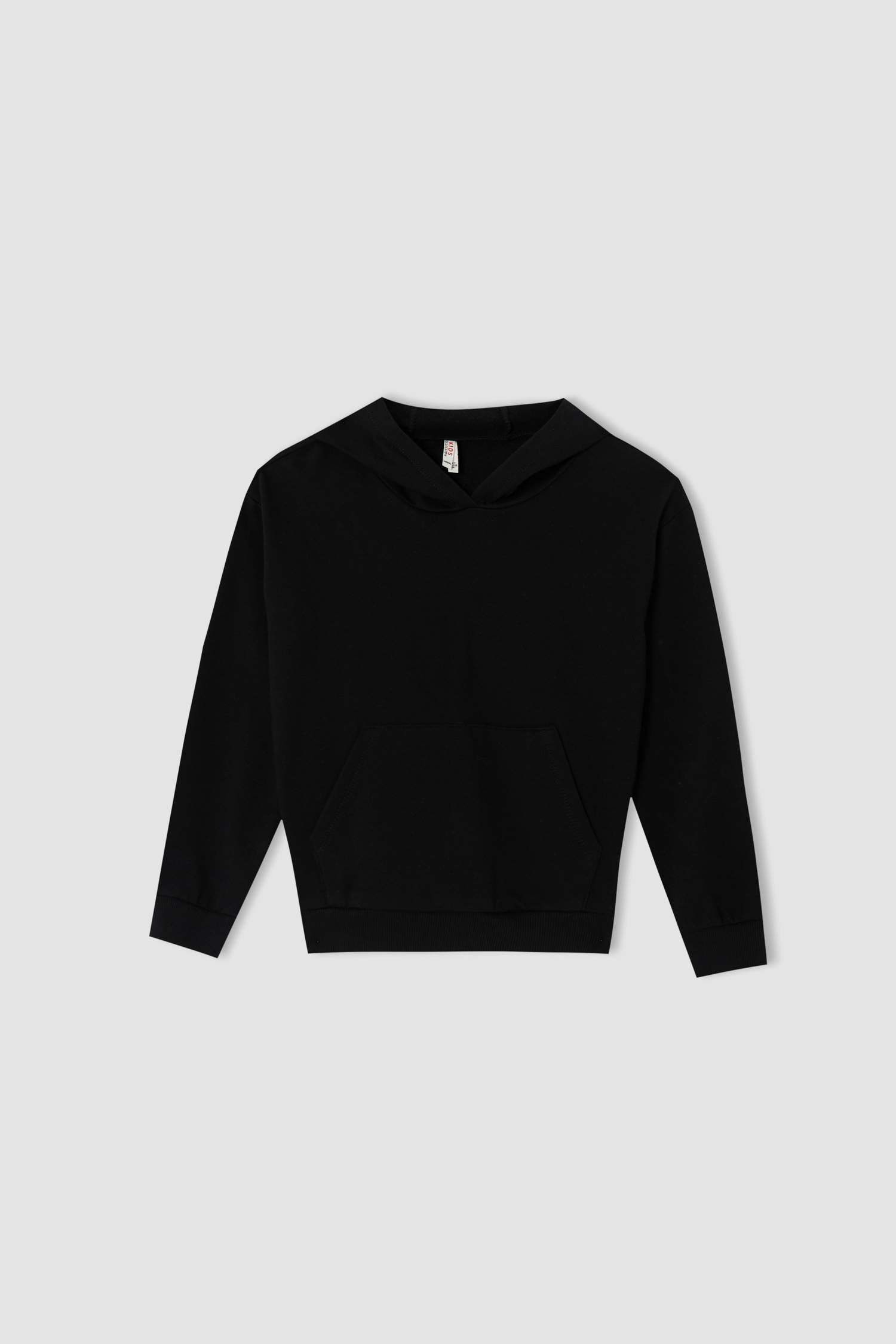 Kız Çocuk Kanguru Cepli Kapüşonlu Sweatshirt