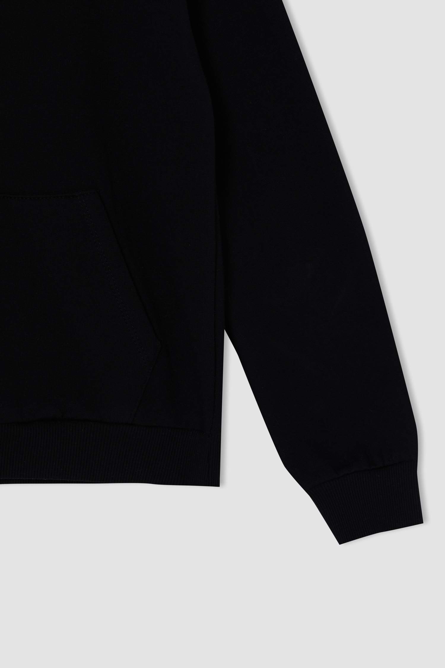 Kız Çocuk Kanguru Cepli Kapüşonlu Sweatshirt