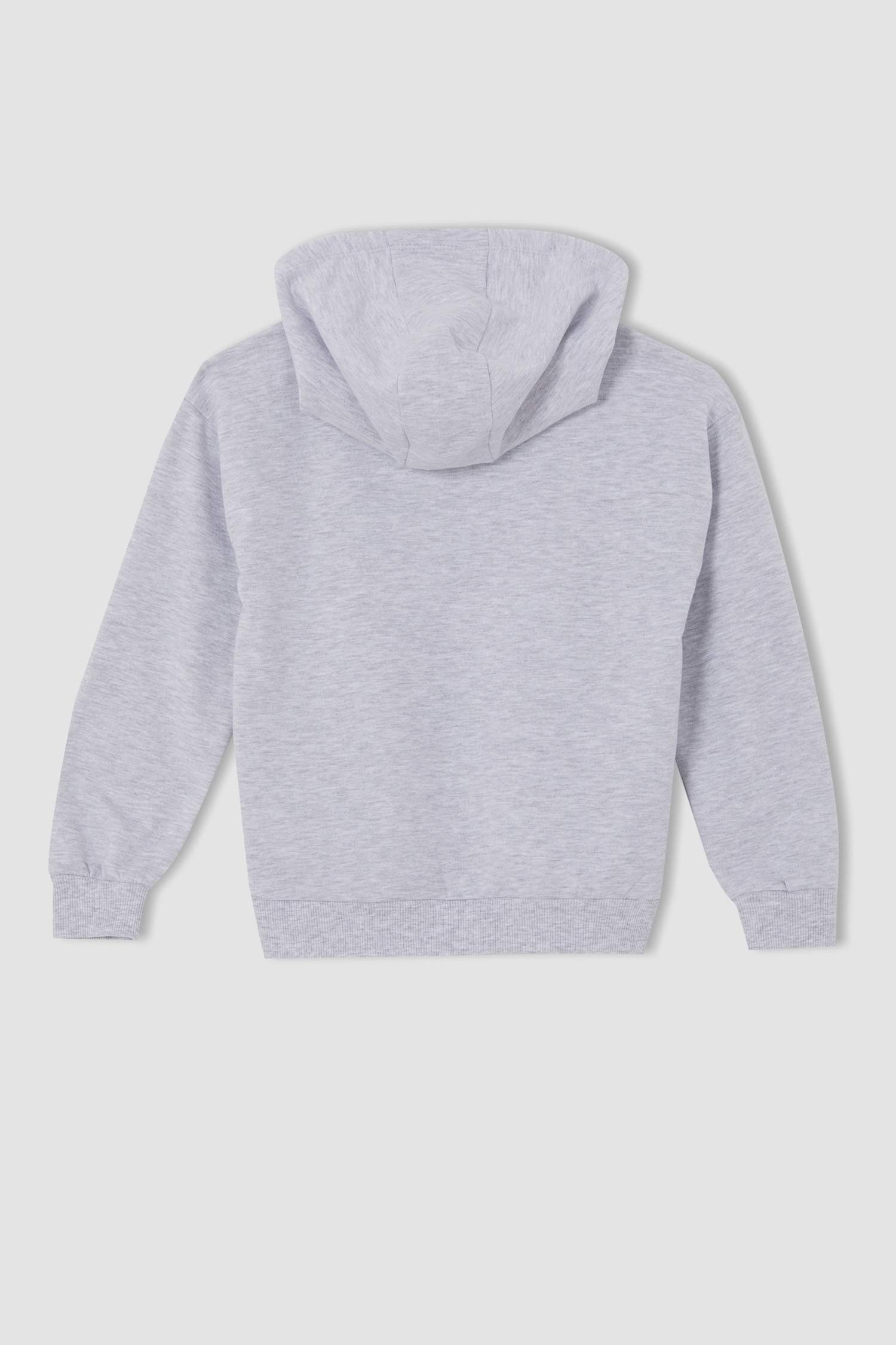 Kız Çocuk Regular Fit Kapüşonlu Kanguru Cepli İçi Yumuşak Tüylü Sweatshirt