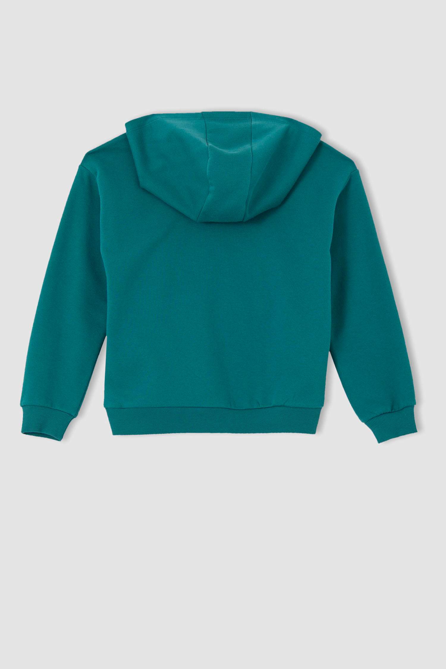 Kız Çocuk Regular Fit Kapüşonlu Kanguru Cepli İçi Yumuşak Tüylü Sweatshirt