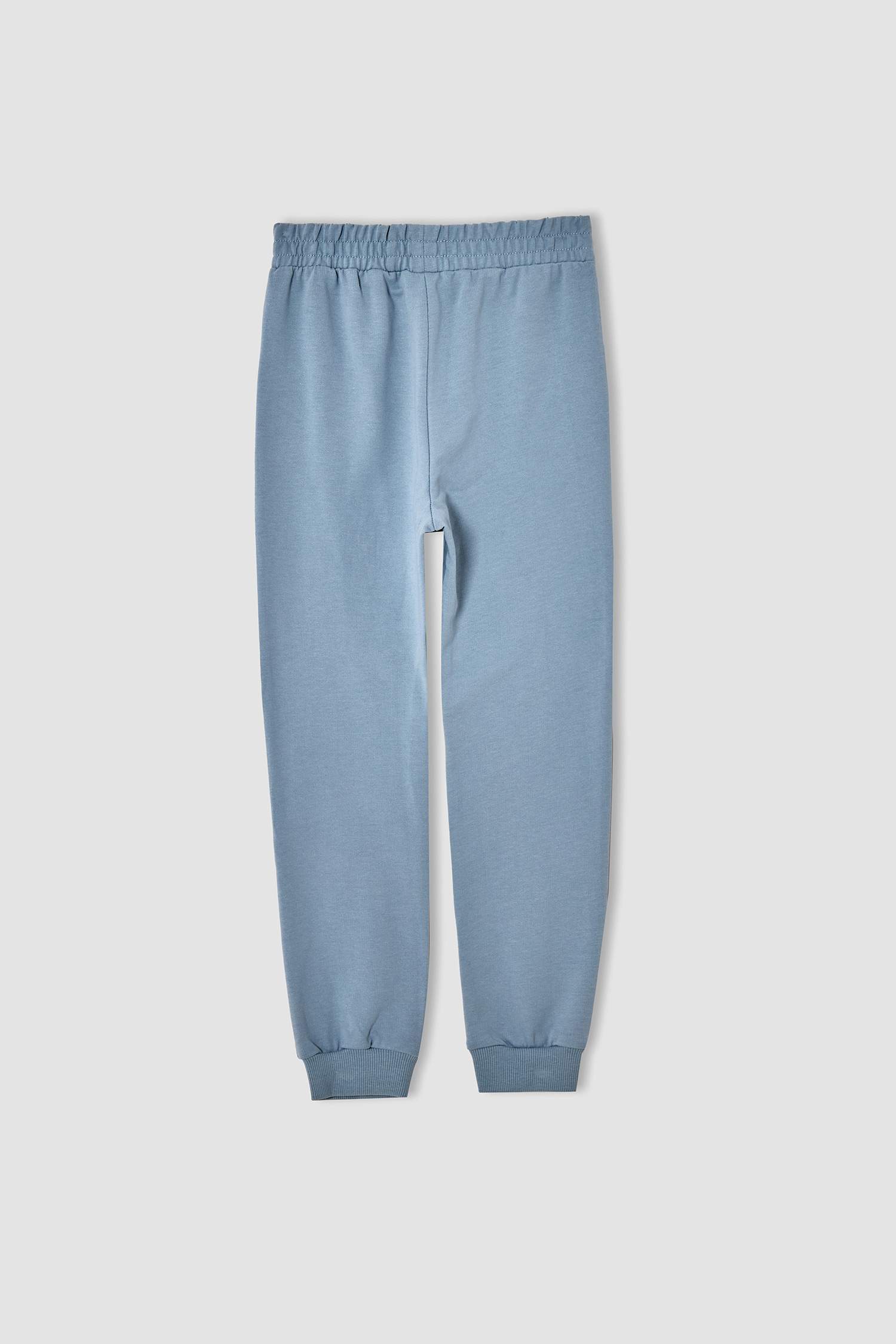 Kız Çocuk Yazı Baskılı Organik Sweatshirt ve Jogger Eşofman Alt Takımı