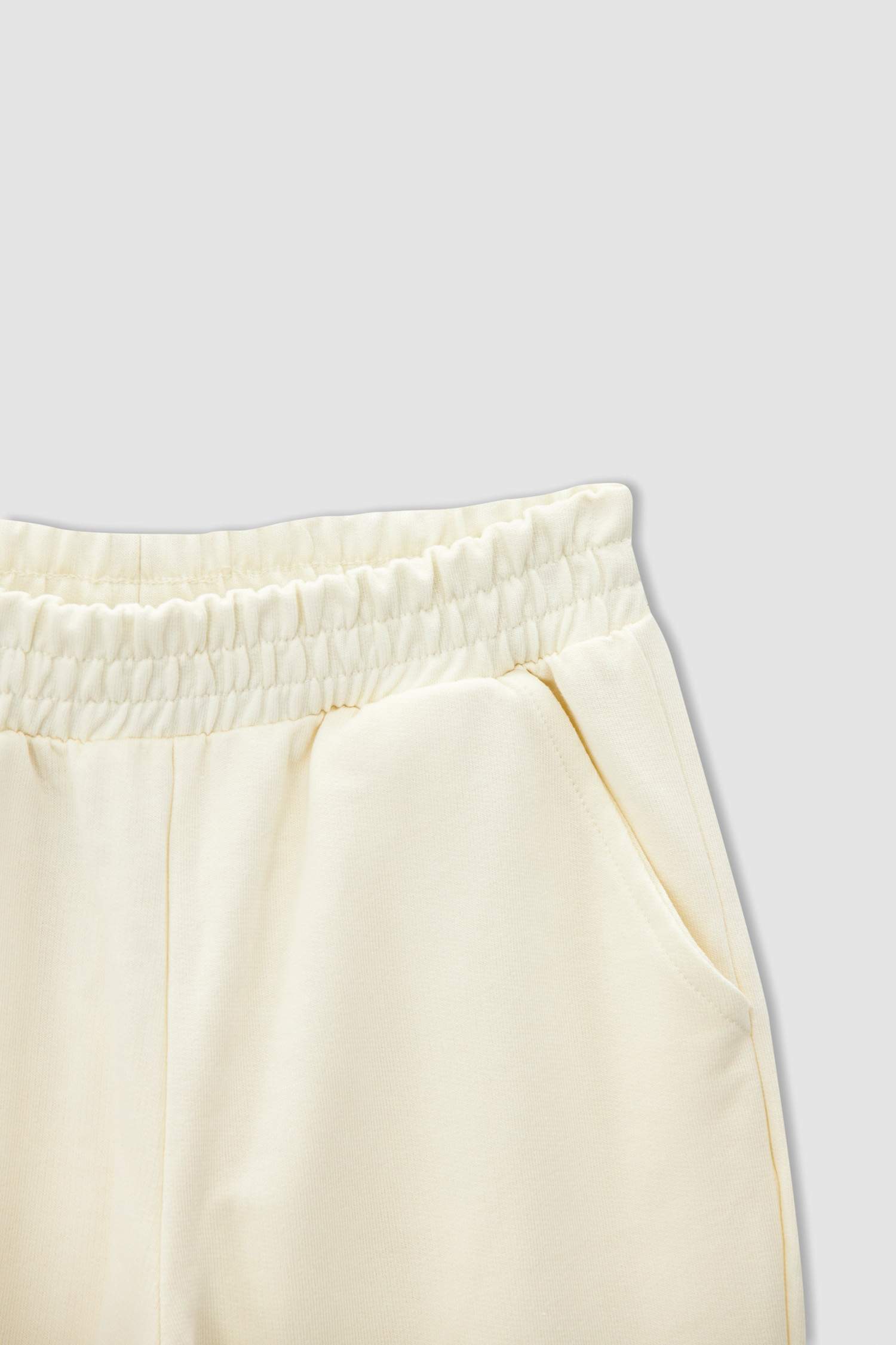 Kız Çocuk Yazı Baskılı Organik Sweatshirt ve Jogger Eşofman Alt Takımı