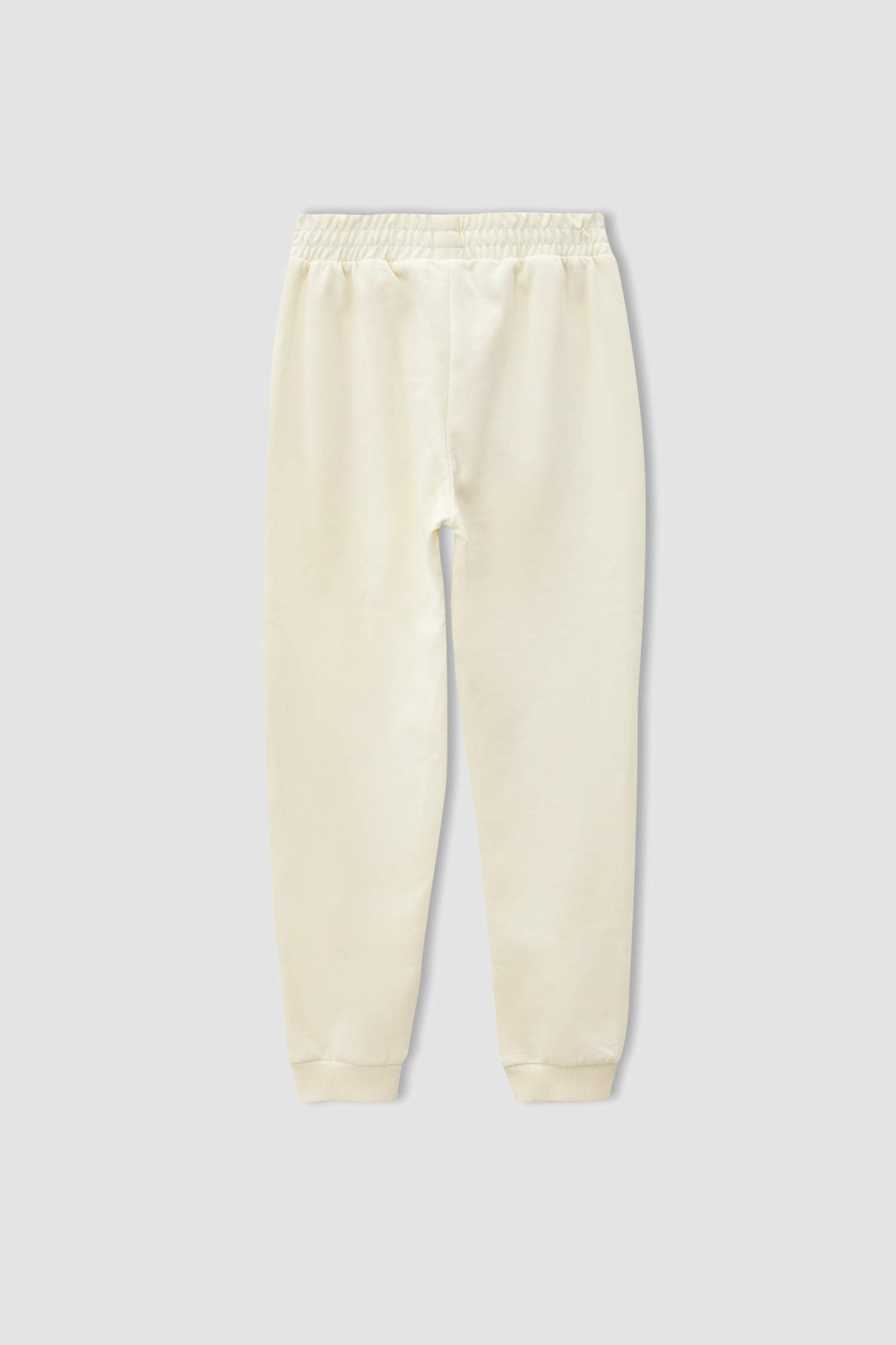 Kız Çocuk Yazı Baskılı Organik Sweatshirt ve Jogger Eşofman Alt Takımı