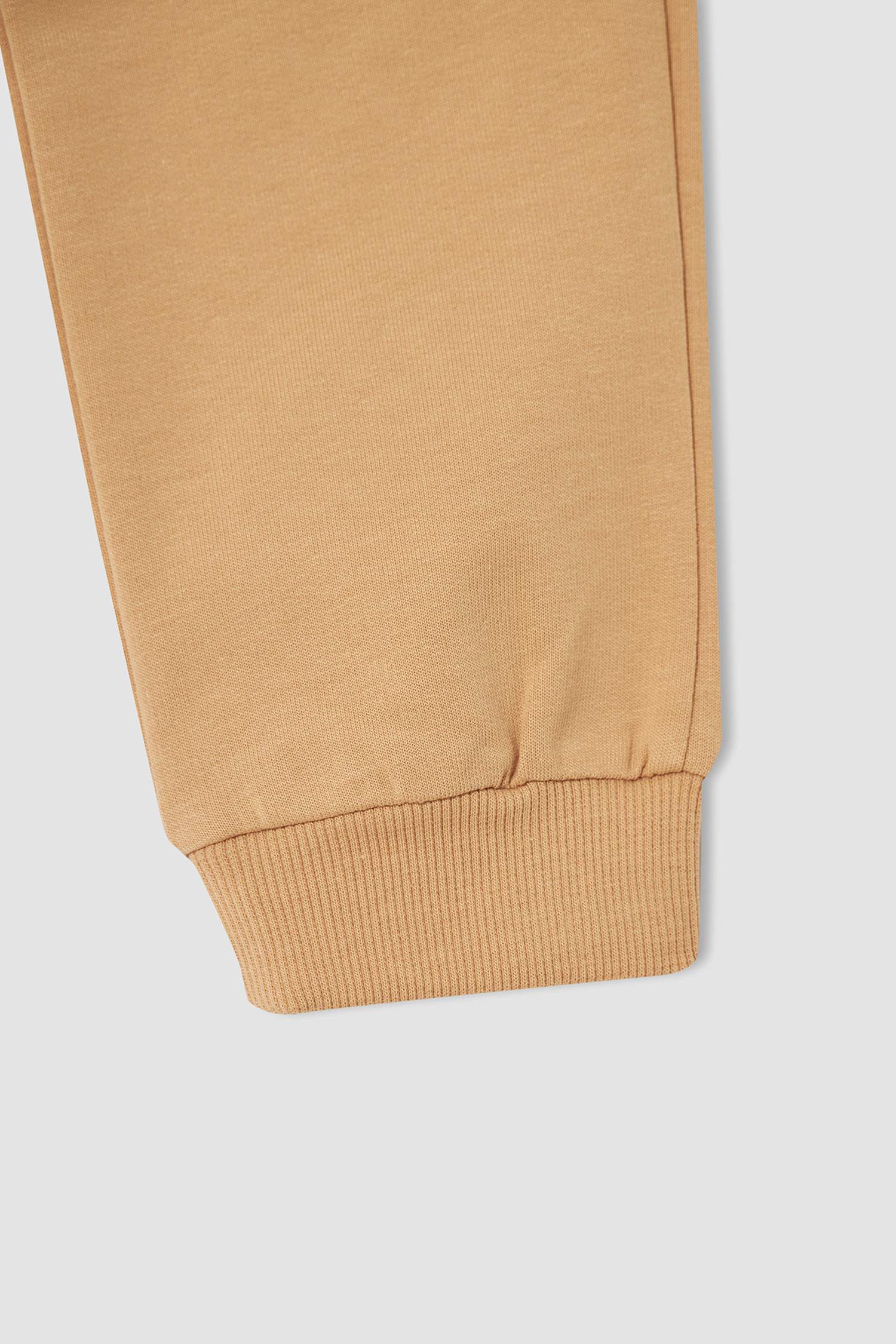 Kız Çocuk Yazı Baskılı Organik Sweatshirt ve Jogger Eşofman Alt Takımı