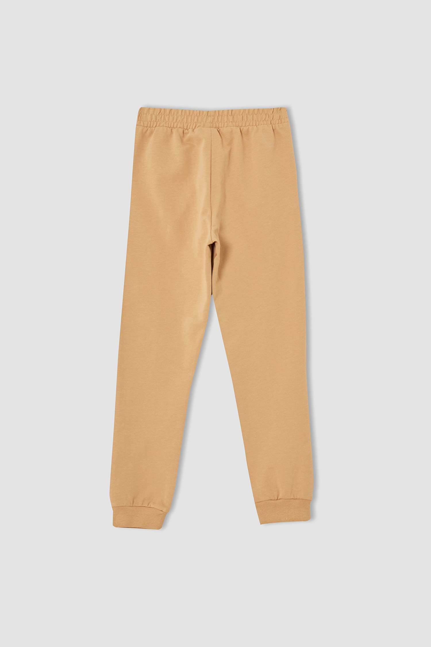 Kız Çocuk Yazı Baskılı Organik Sweatshirt ve Jogger Eşofman Alt Takımı
