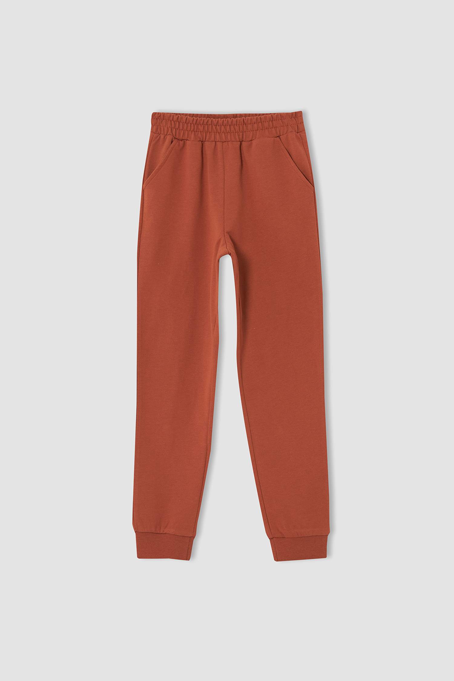 Kız Çocuk Yazı Baskılı Organik Sweatshirt ve Jogger Eşofman Alt Takımı