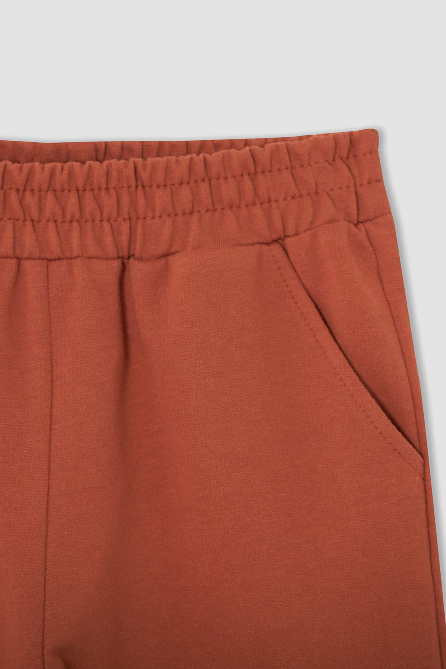 Kız Çocuk Yazı Baskılı Organik Sweatshirt ve Jogger Eşofman Alt Takımı