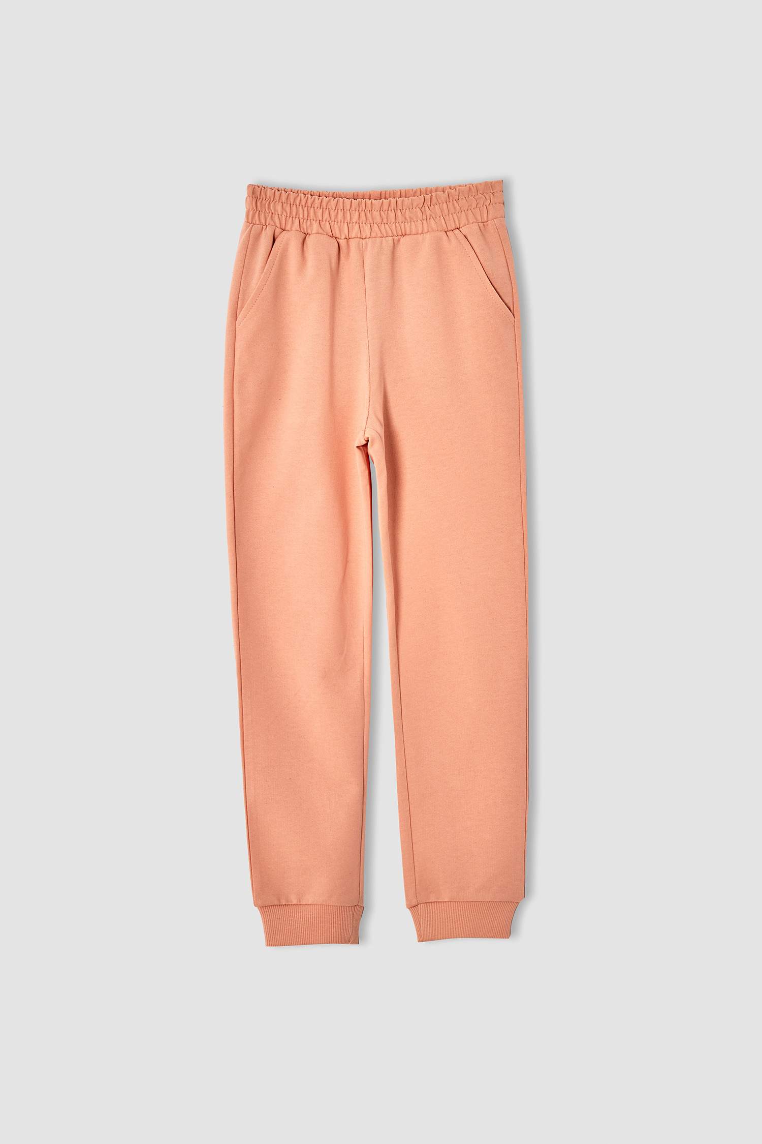 Kız Çocuk Yazı Baskılı Organik Sweatshirt ve Jogger Eşofman Alt Takımı