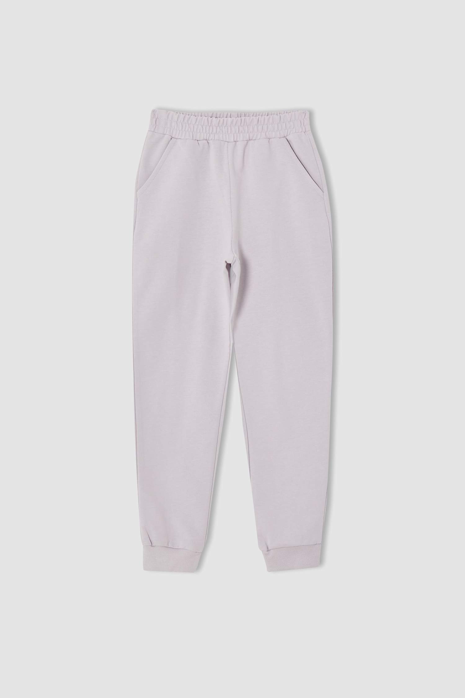 Kız Çocuk Yazı Baskılı Organik Sweatshirt ve Jogger Eşofman Alt Takımı