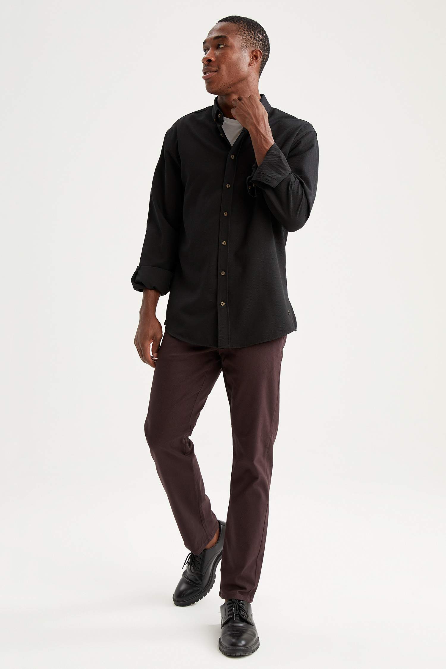 Regular Fit Basic Chino Pantolon