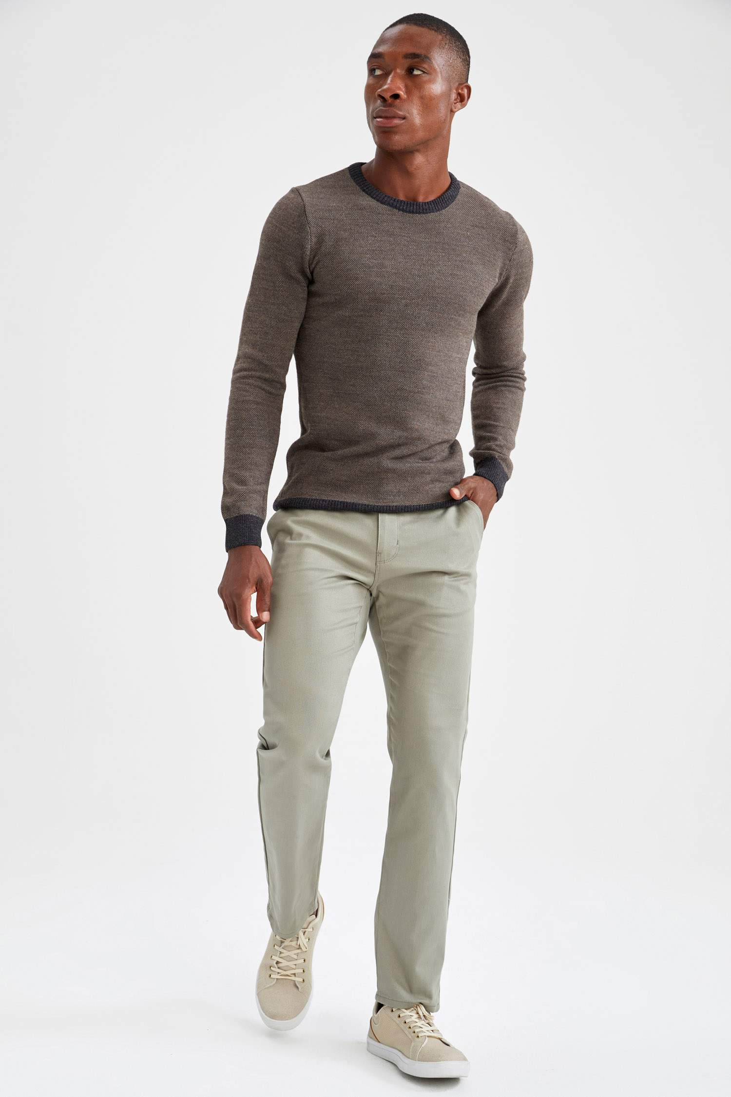 Regular Fit Basic Chino Pantolon