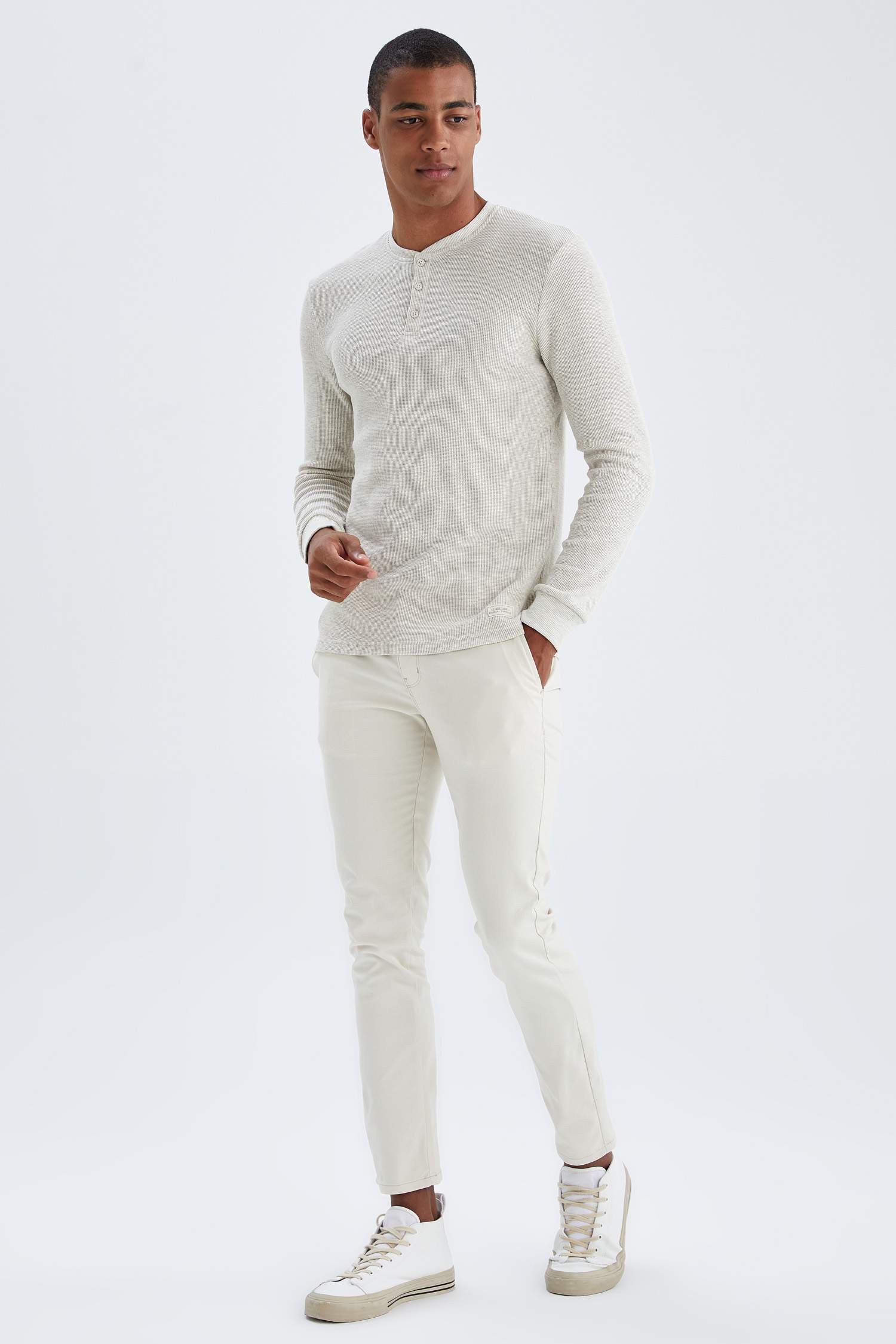 Slim Fit Basic Chino Pantolon