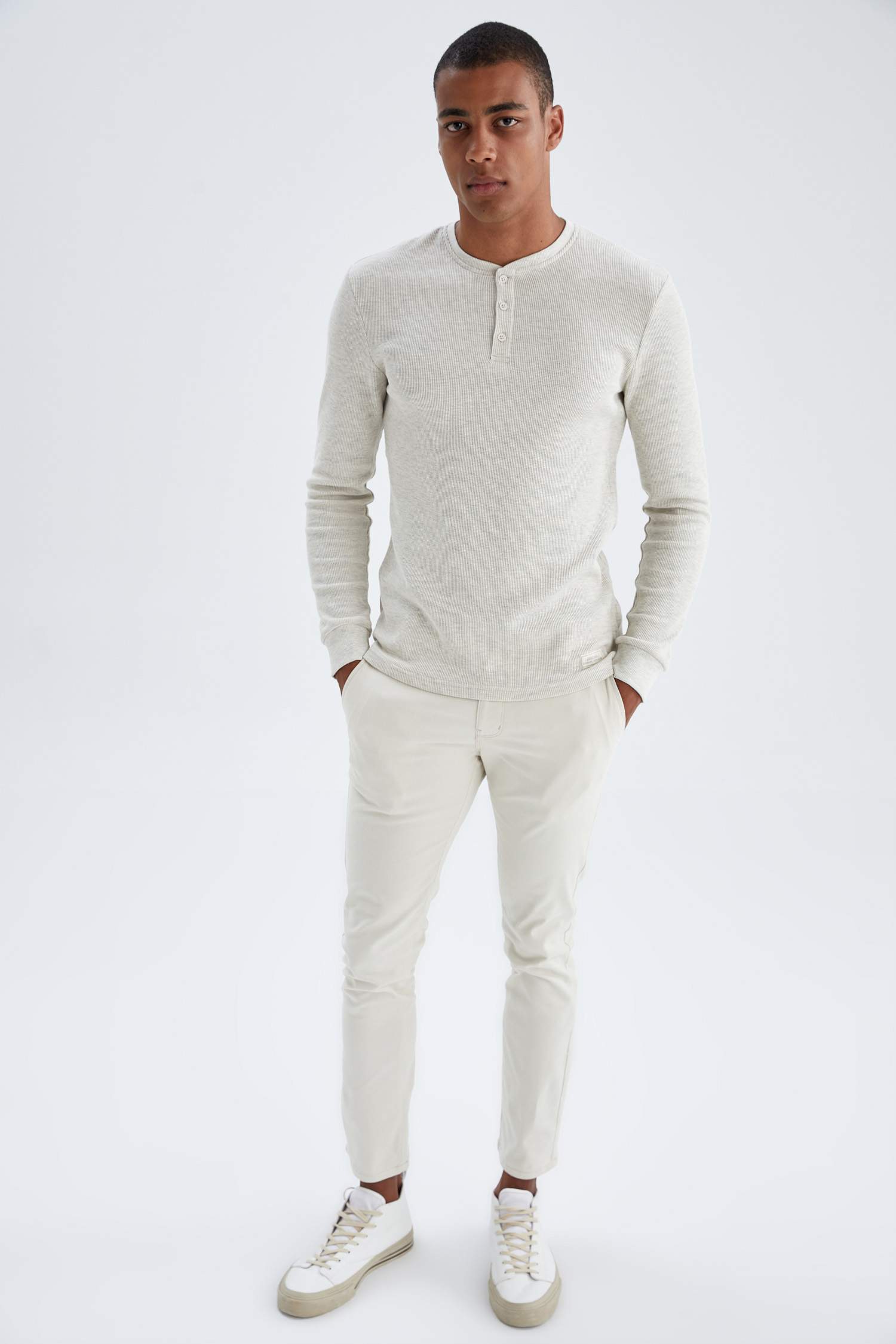 Slim Fit Basic Chino Pantolon