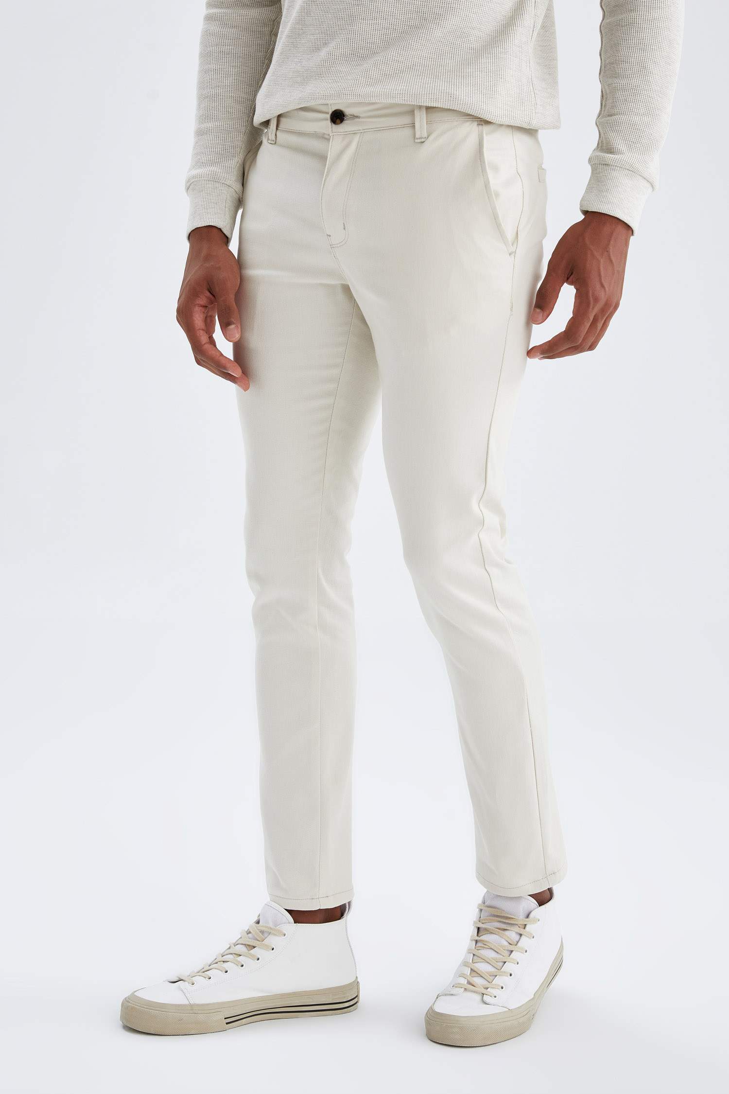 Slim Fit Basic Chino Pantolon