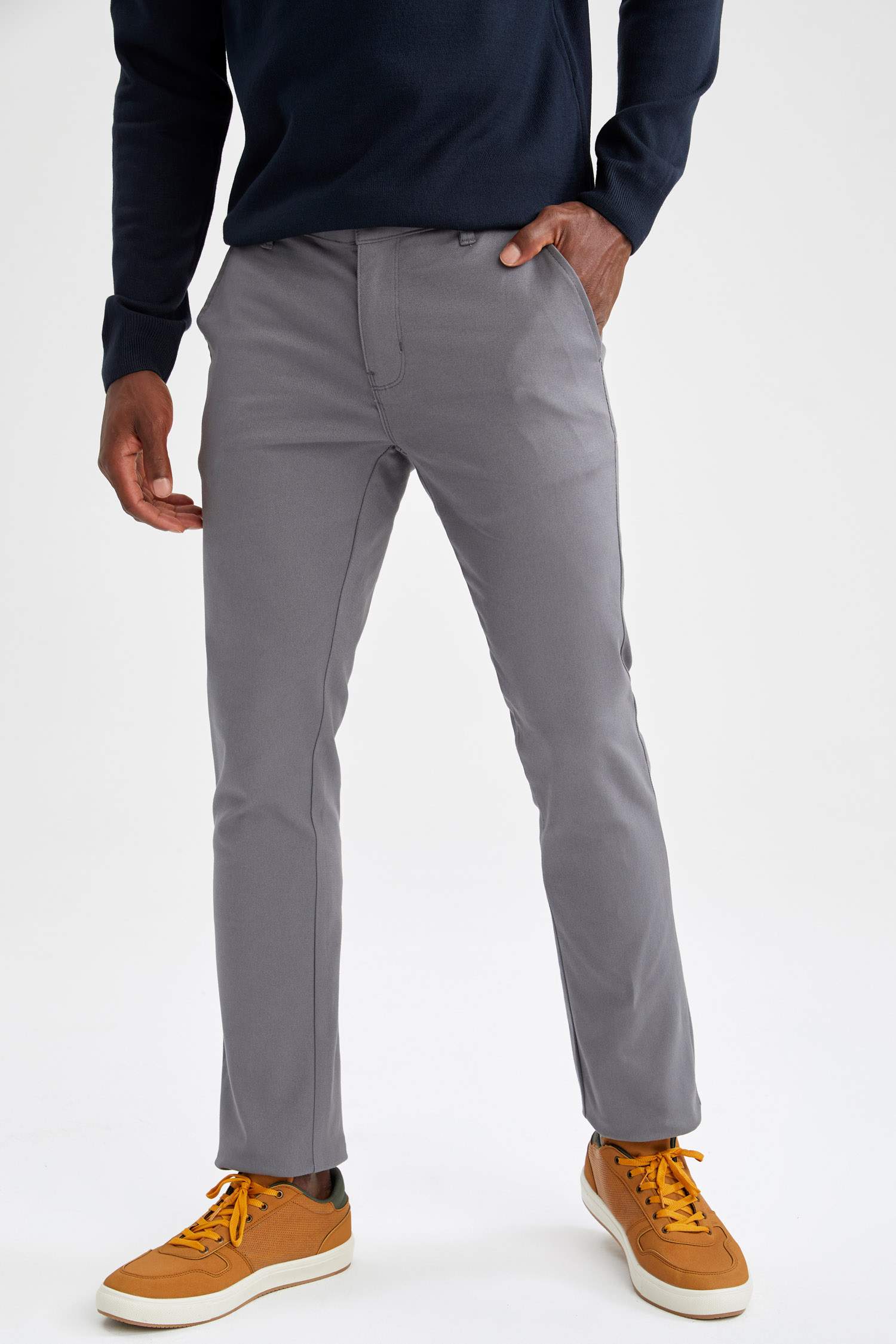 Slim Fit Basic Chino Pantolon