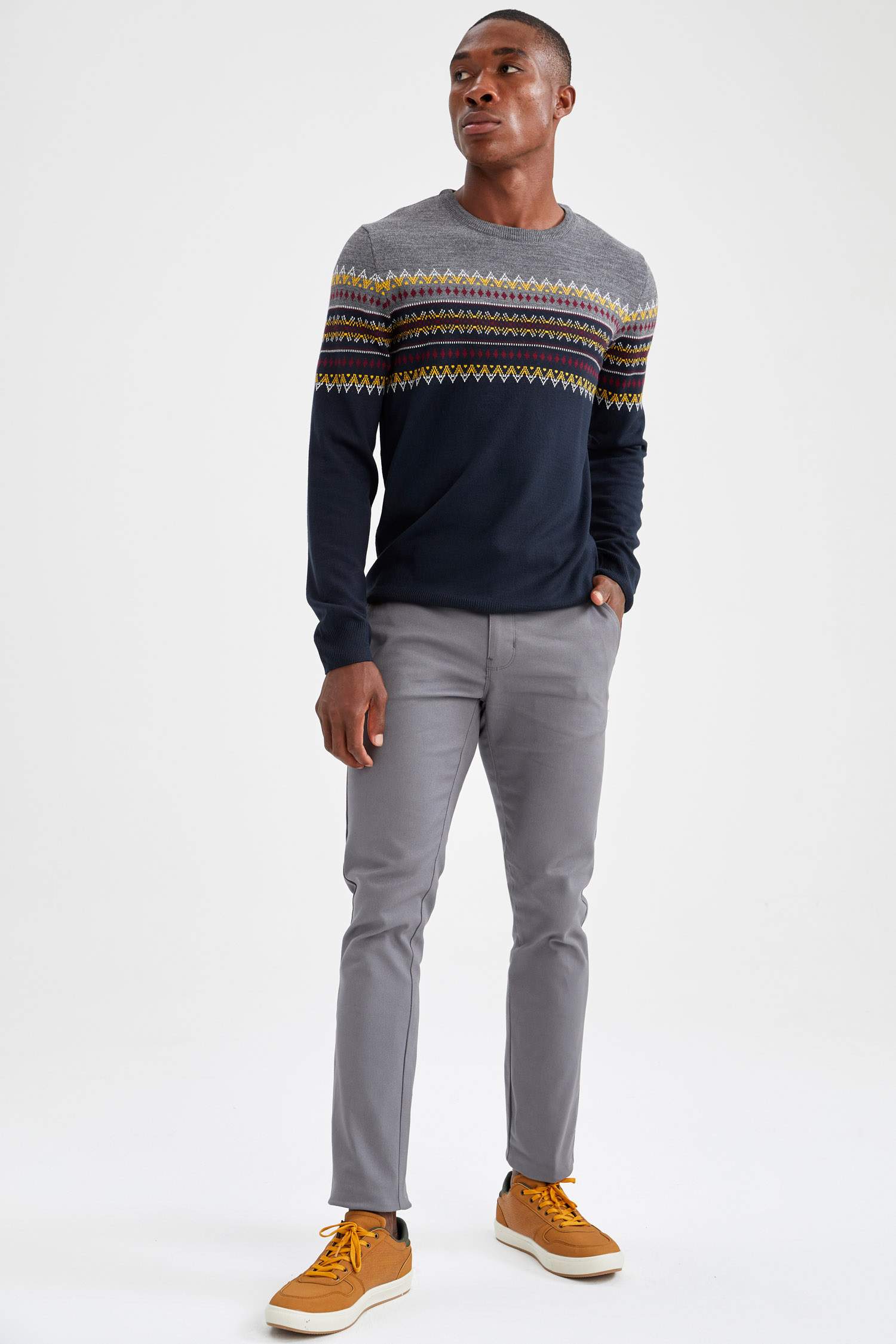 Slim Fit Basic Chino Pantolon