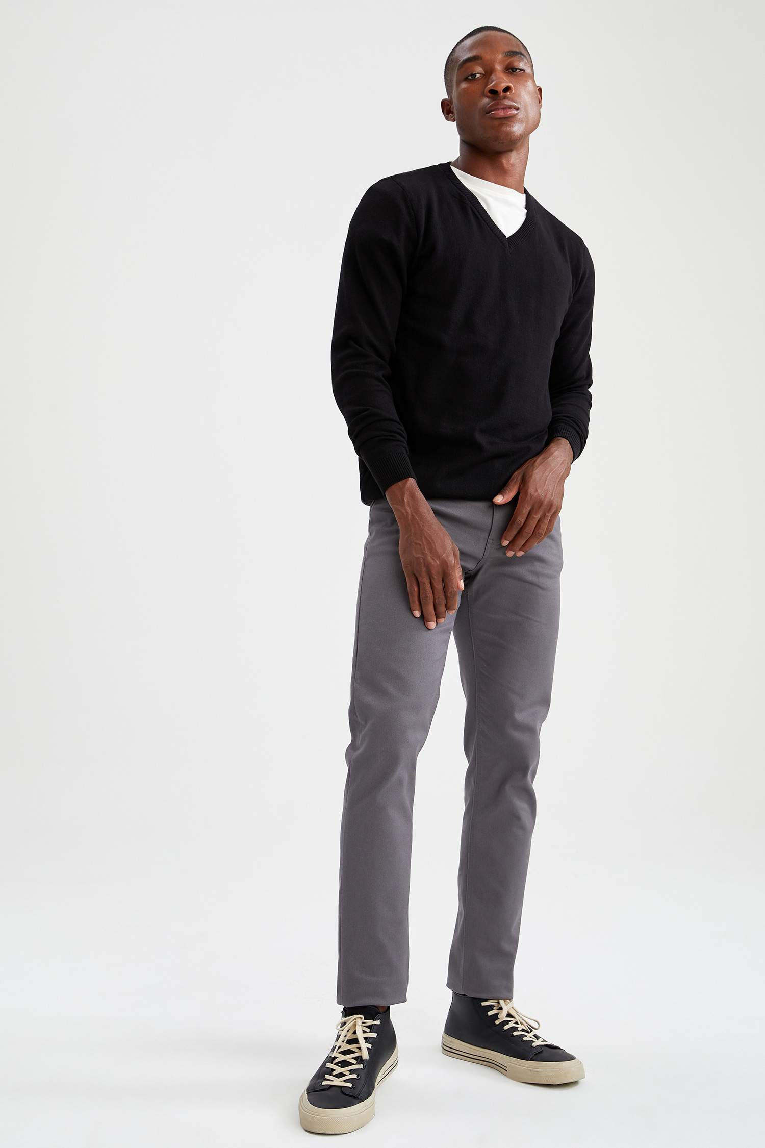 Ekstra Slim Fit Basic Chino Pantolon
