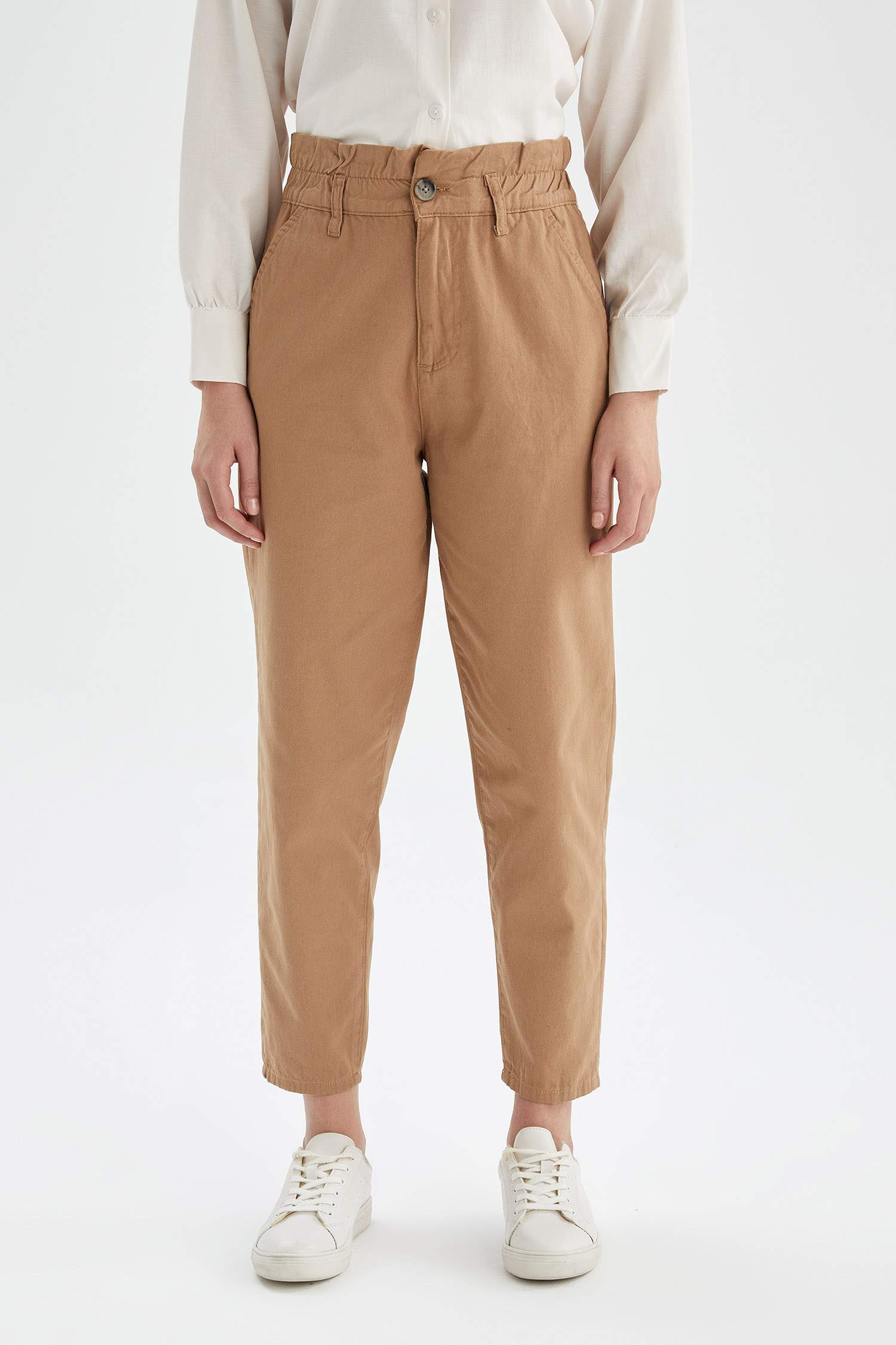 Slouchy Fit Dokuma Pantolon