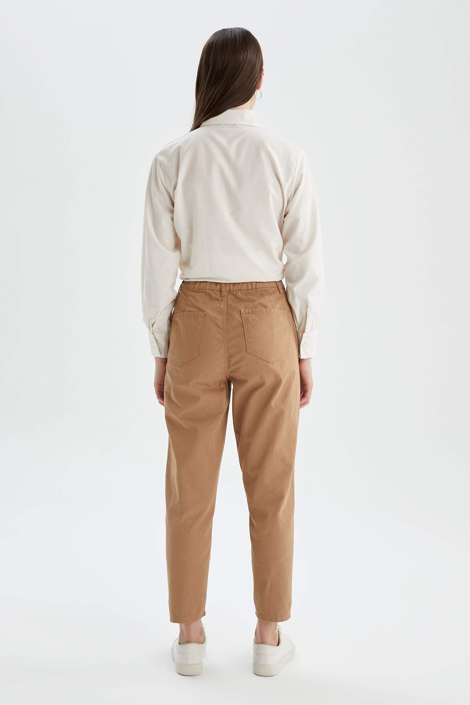 Slouchy Fit Dokuma Pantolon