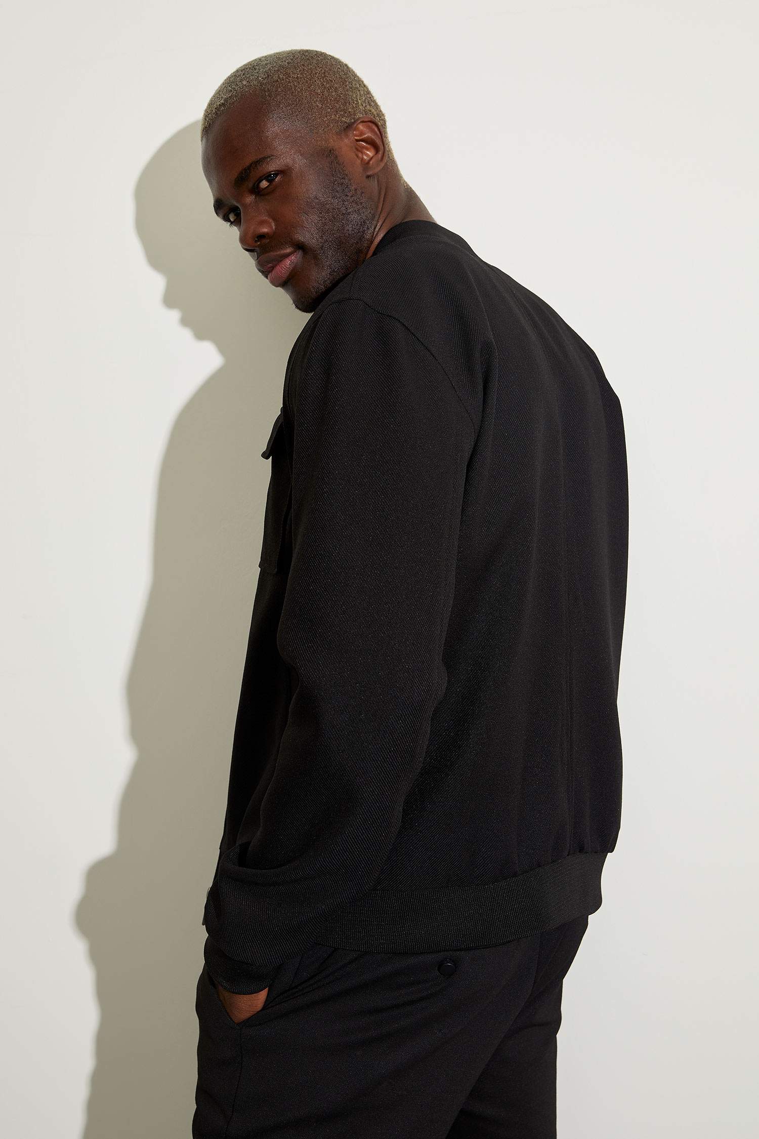 Oversize Fit Polo Yaka Gömlek Ceket