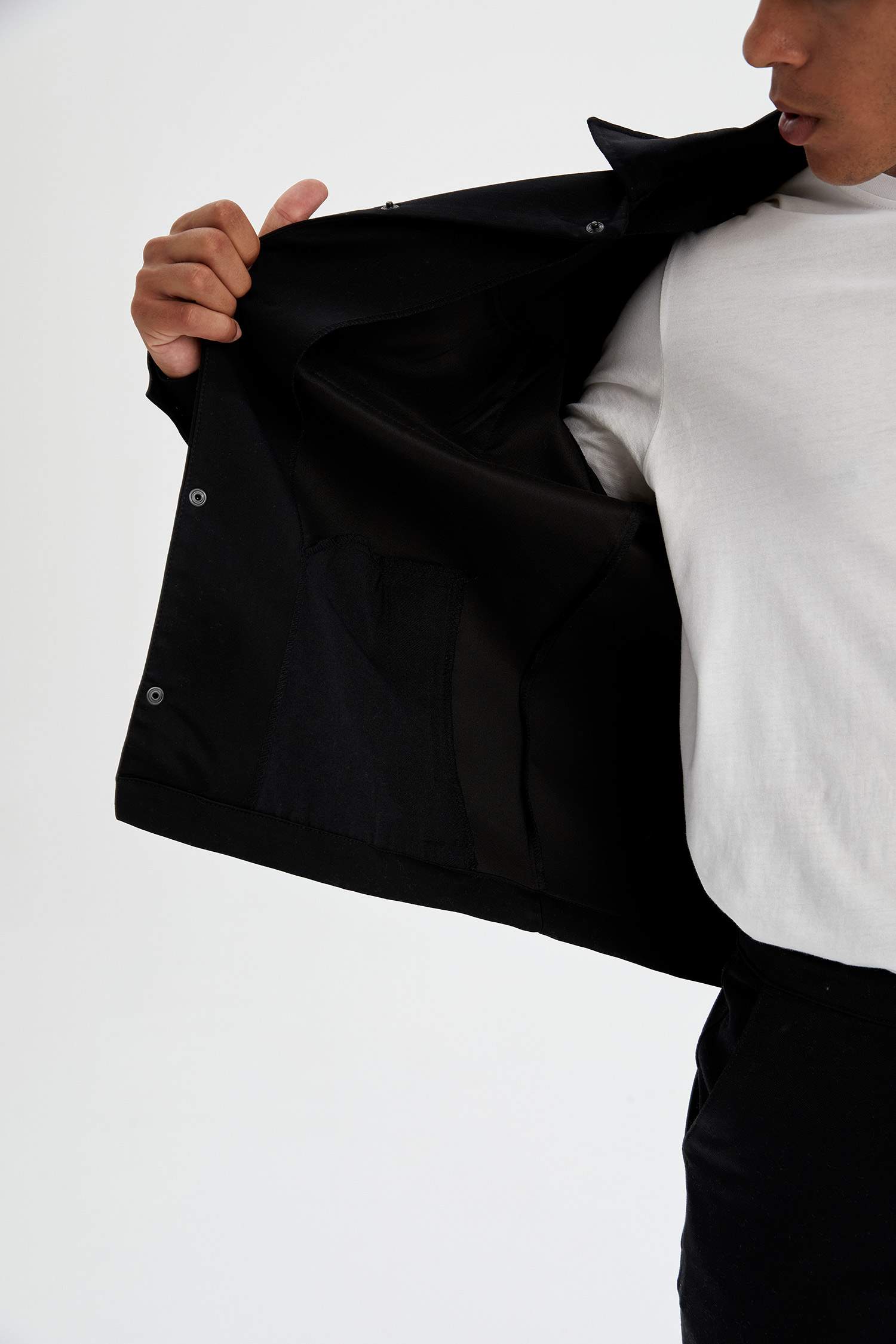 Oversize Fit Polo Yaka Gömlek Ceket