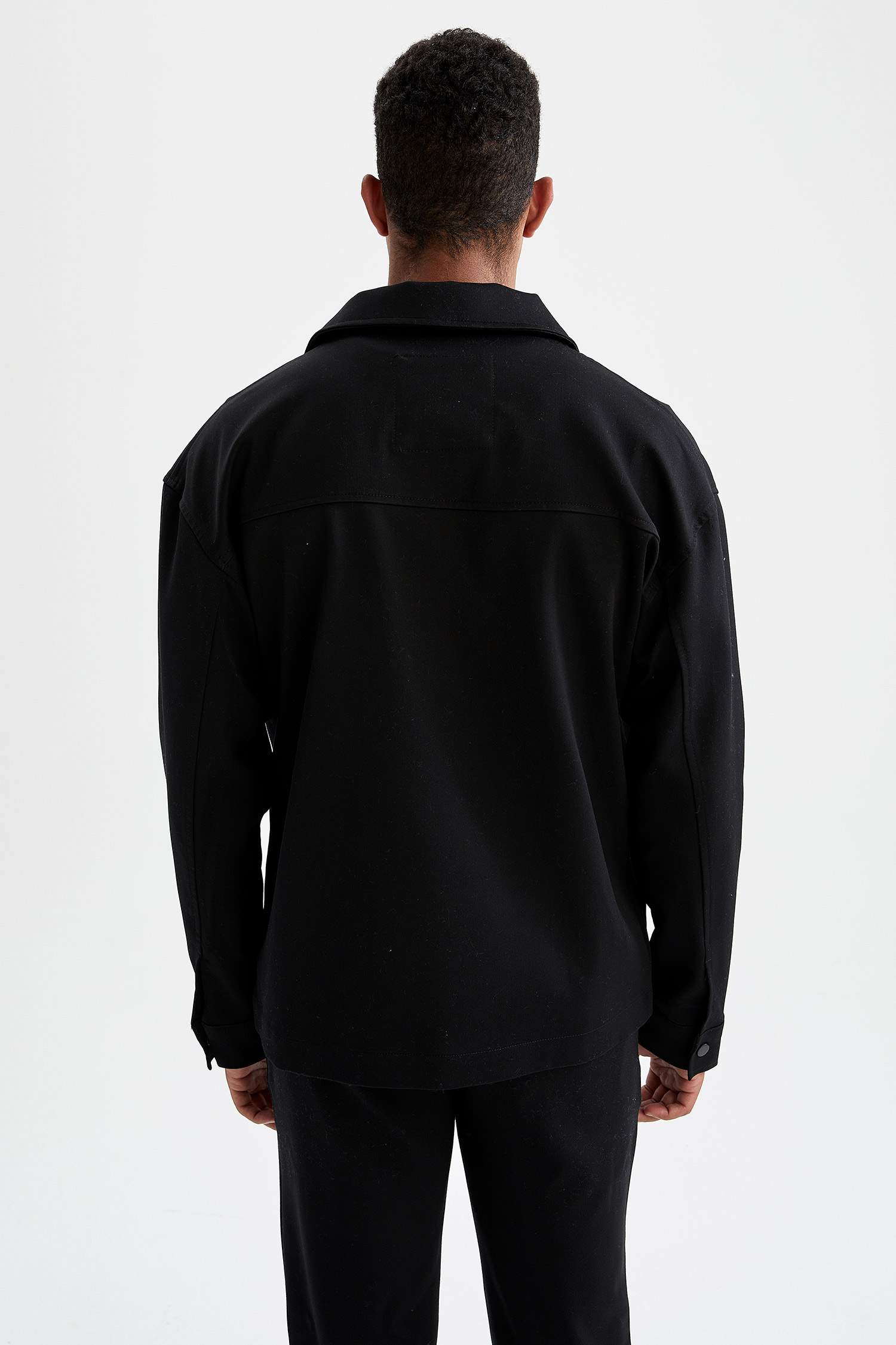Oversize Fit Polo Yaka Gömlek Ceket