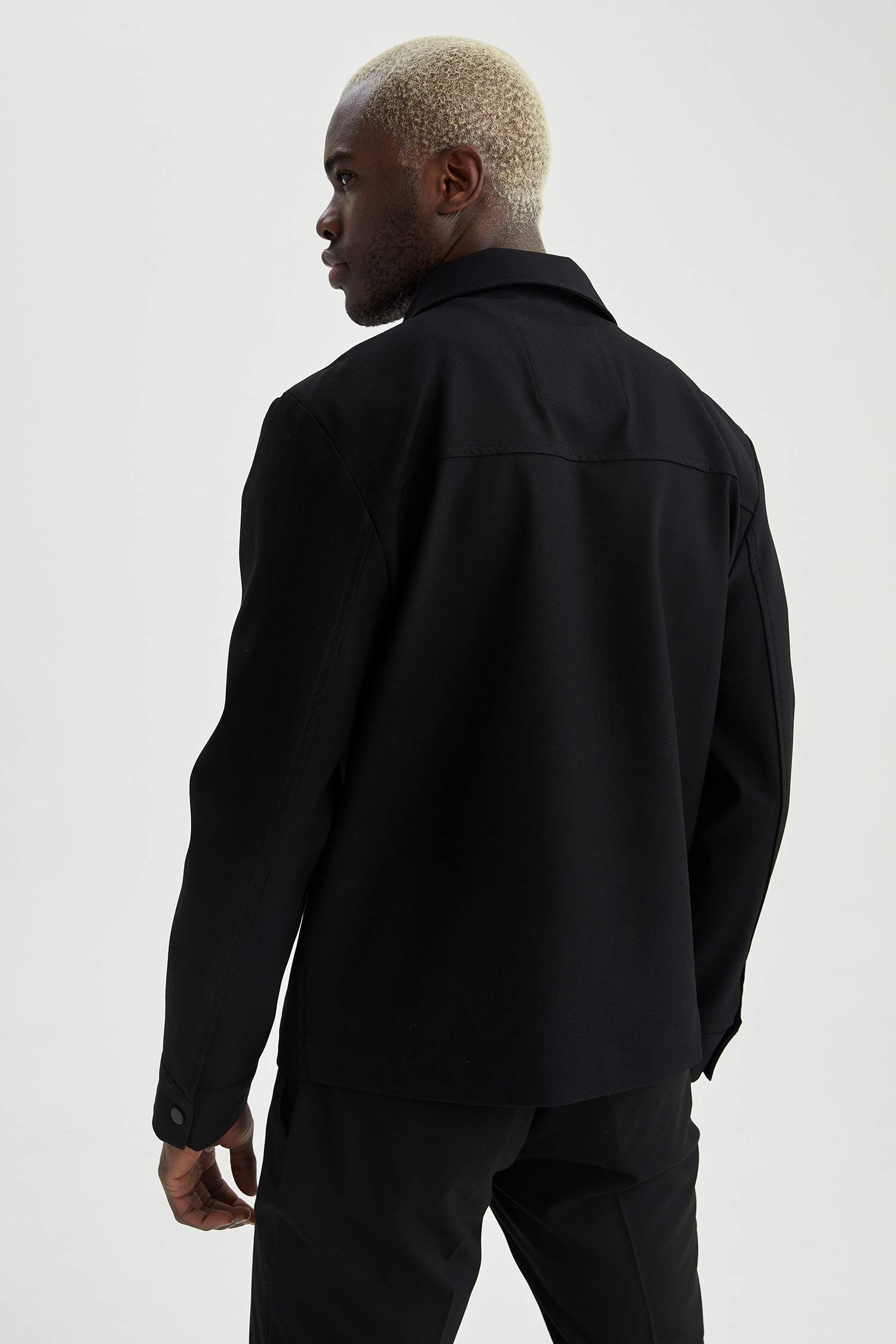Oversize Fit Polo Yaka Gömlek Ceket