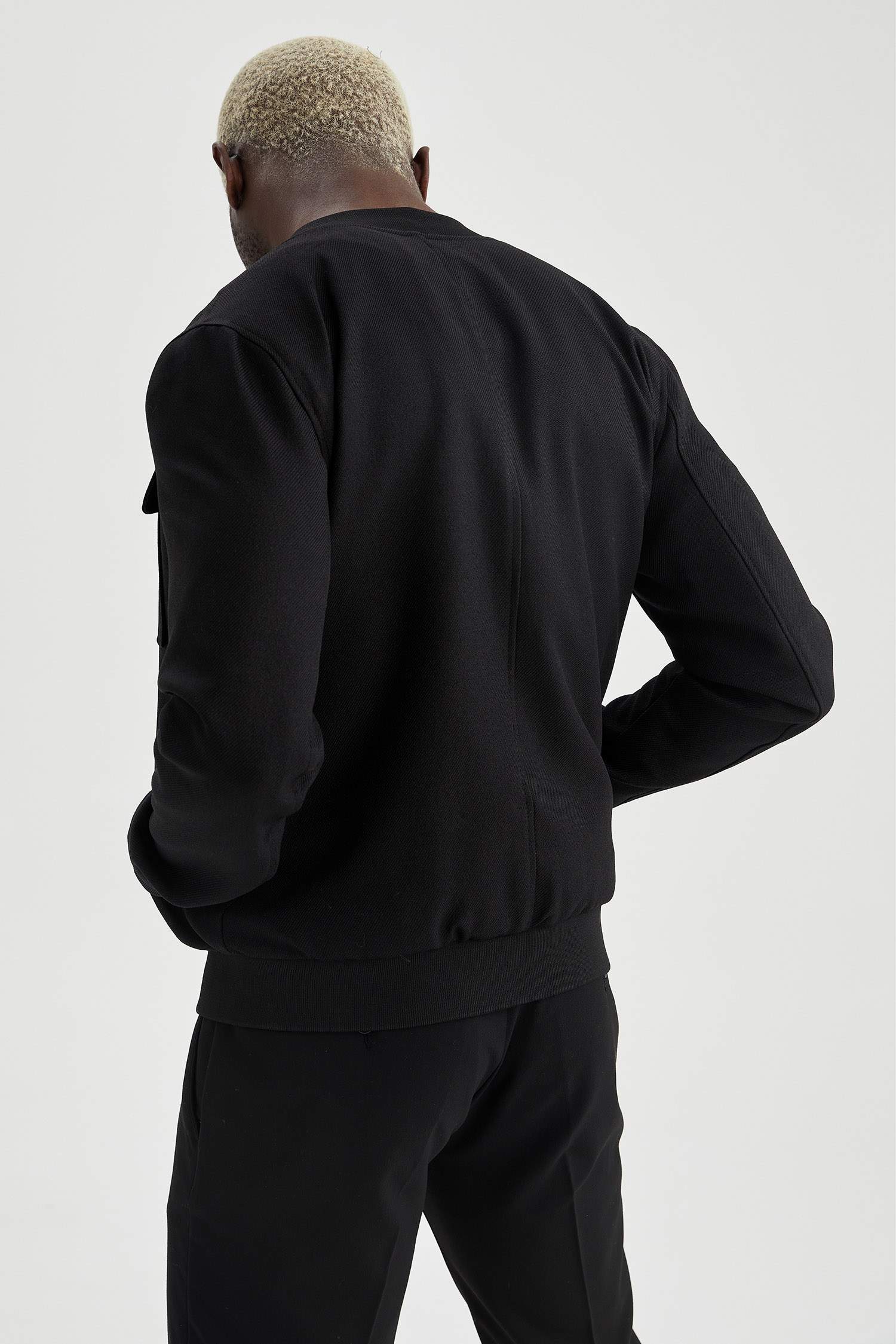 Slim Fit Kolej Yaka Bomber Gömlek Ceket