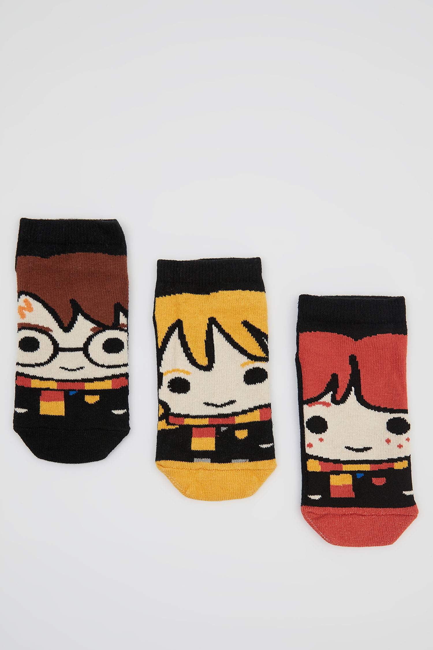 Erkek Çocuk Harry Potter Lisanslı 3'lü Patik Çorap