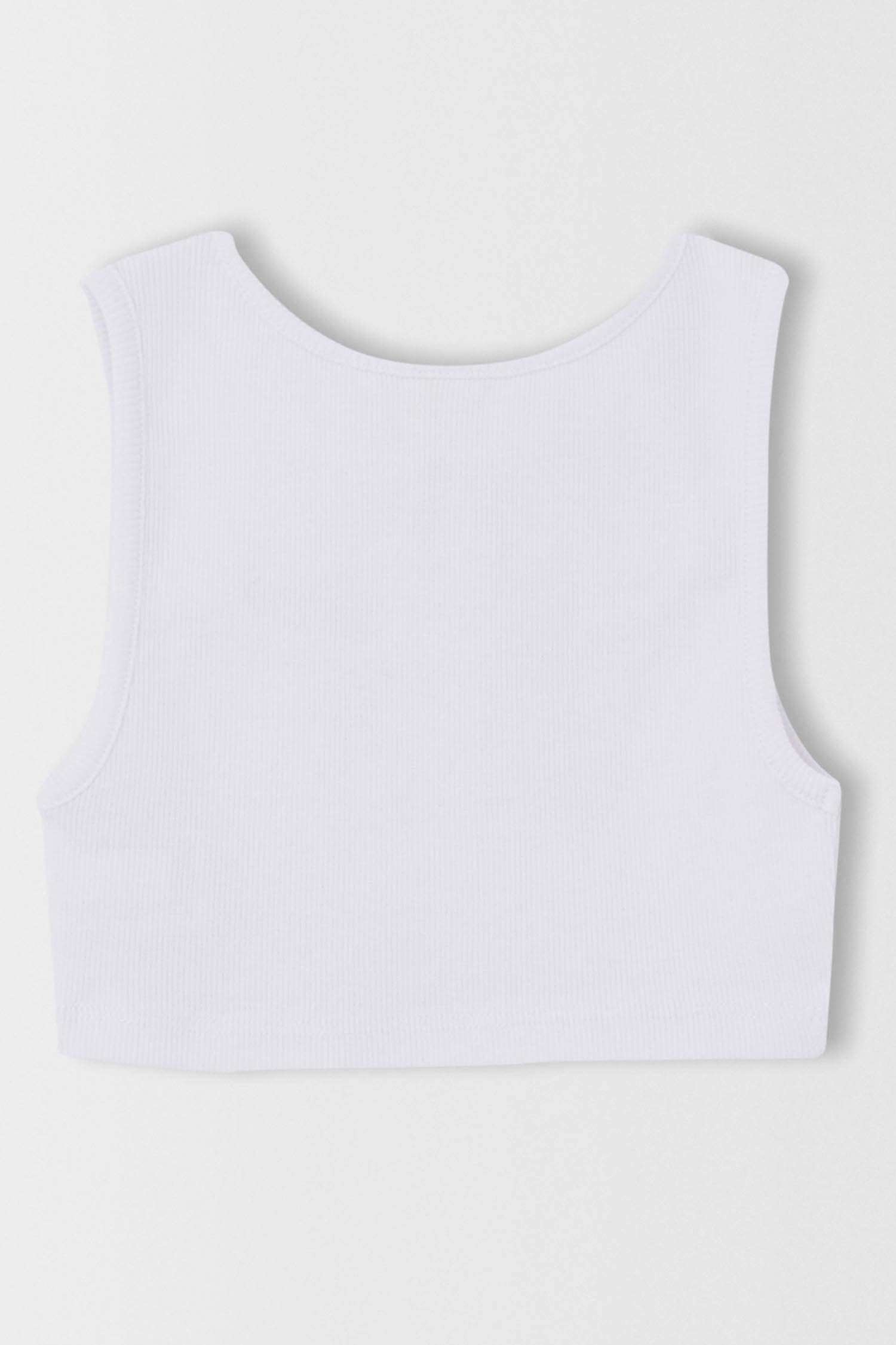 Kız Çocuk Esnek Dokulu Crop Atlet