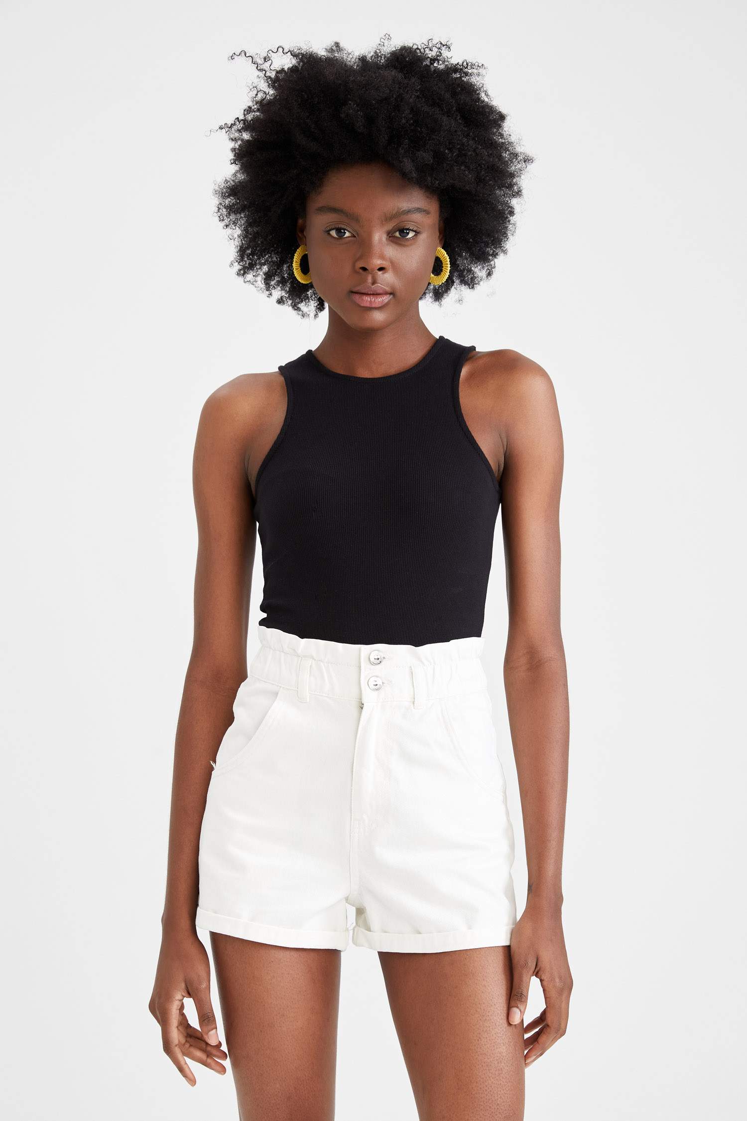 Halter Yaka Slim Fit Bodysuit