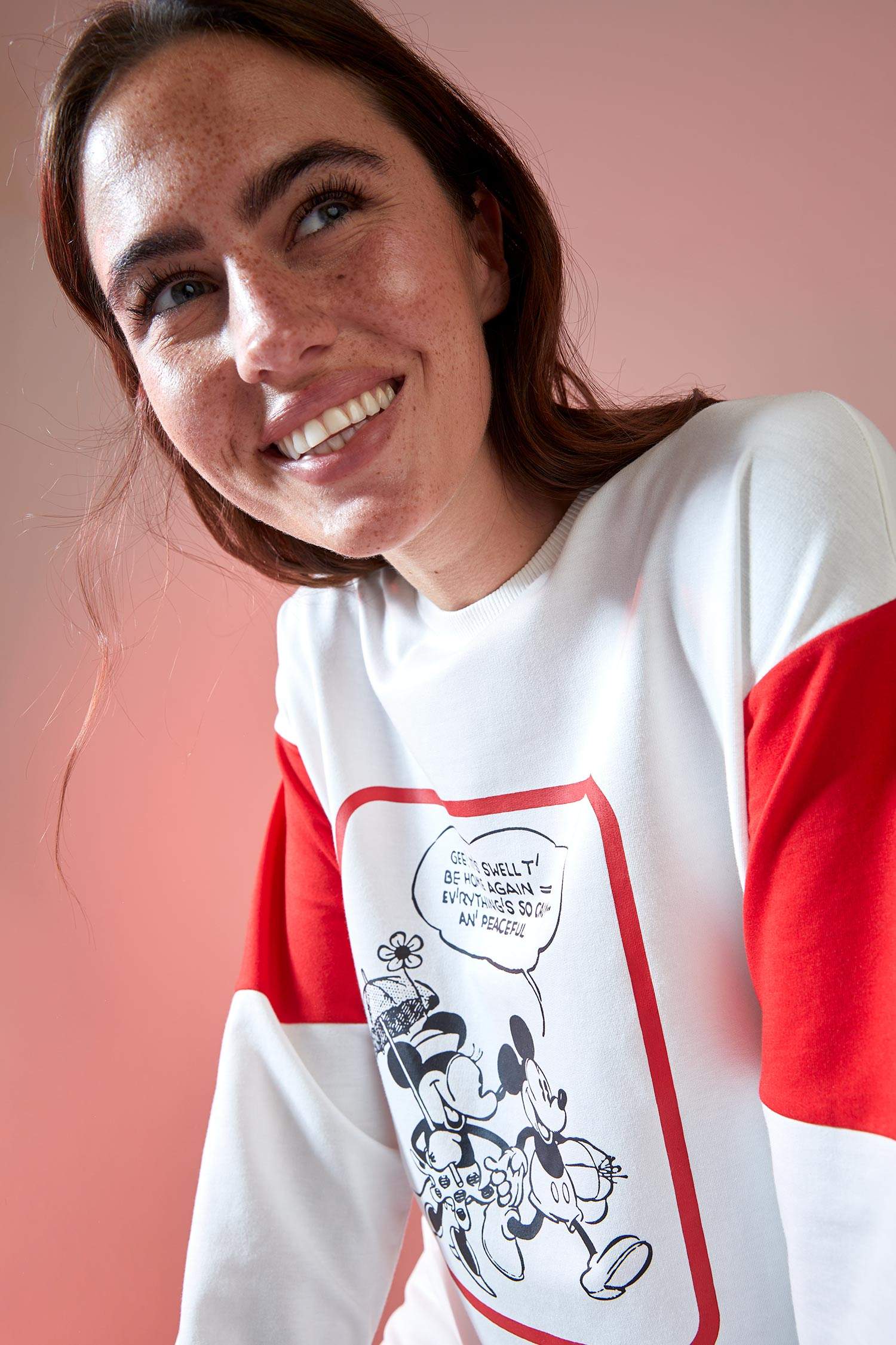 Mickey Mouse Lisanslı Relax Fit Sweat Tunik