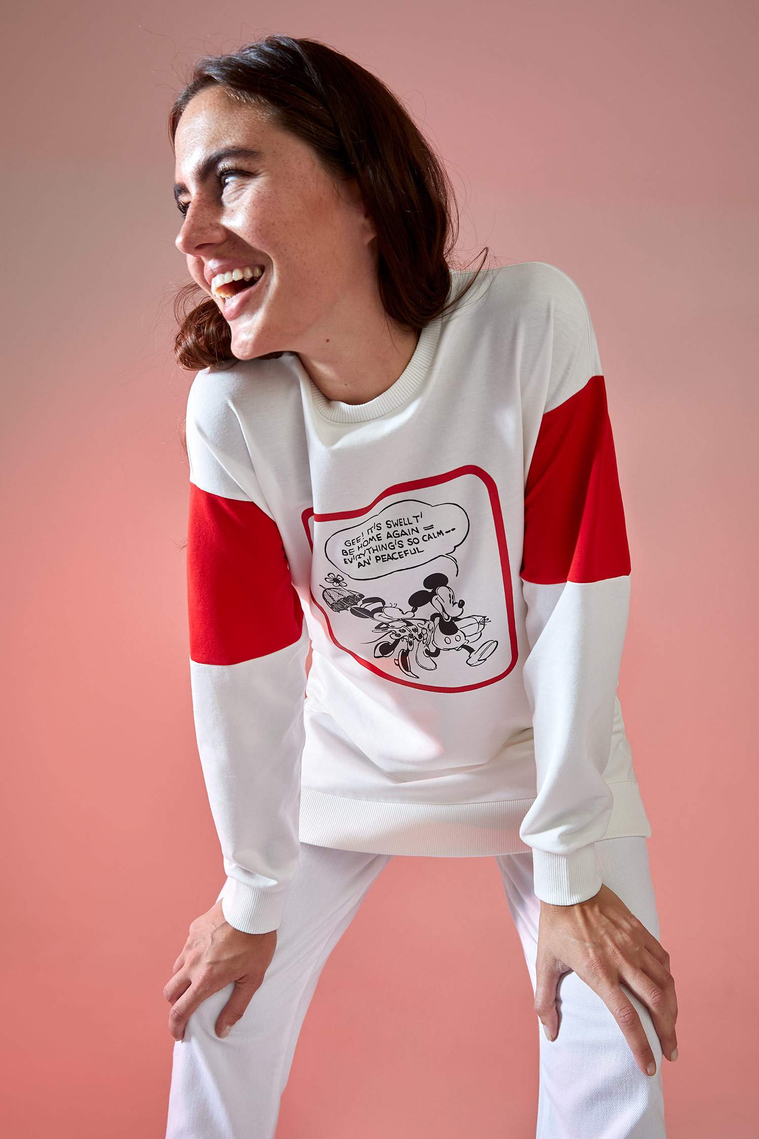 Mickey Mouse Lisanslı Relax Fit Sweat Tunik