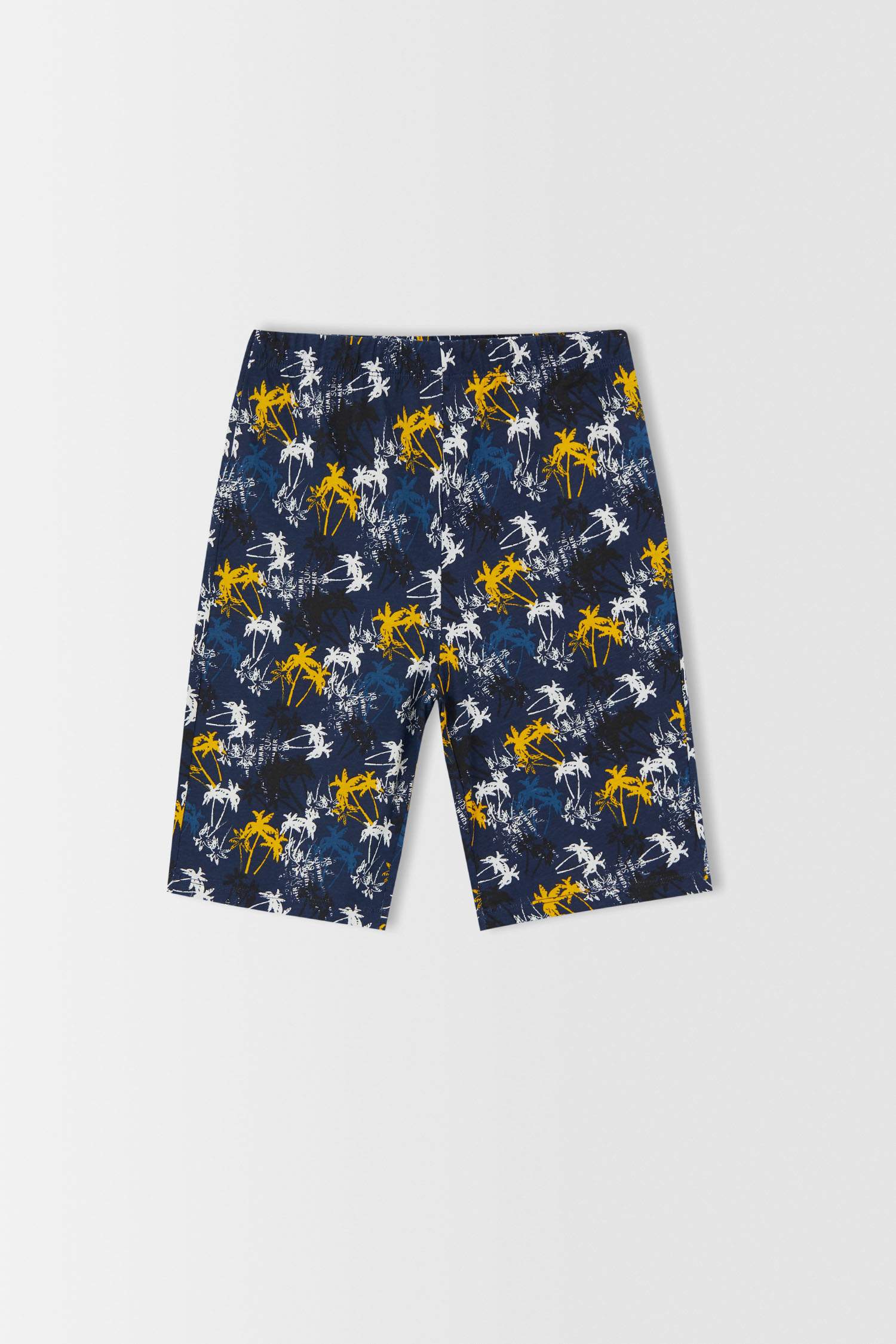 Erkek Çocuk Hawai Baskılı Kısa Kollu Pijama Takimi