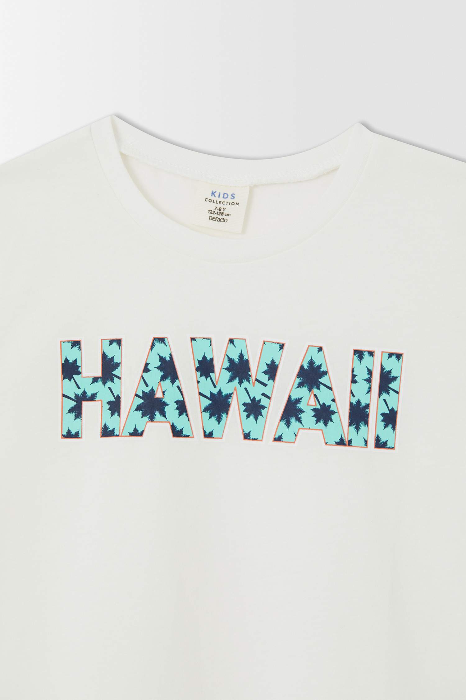 Erkek Çocuk Hawai Baskılı Kısa Kollu Pijama Takimi