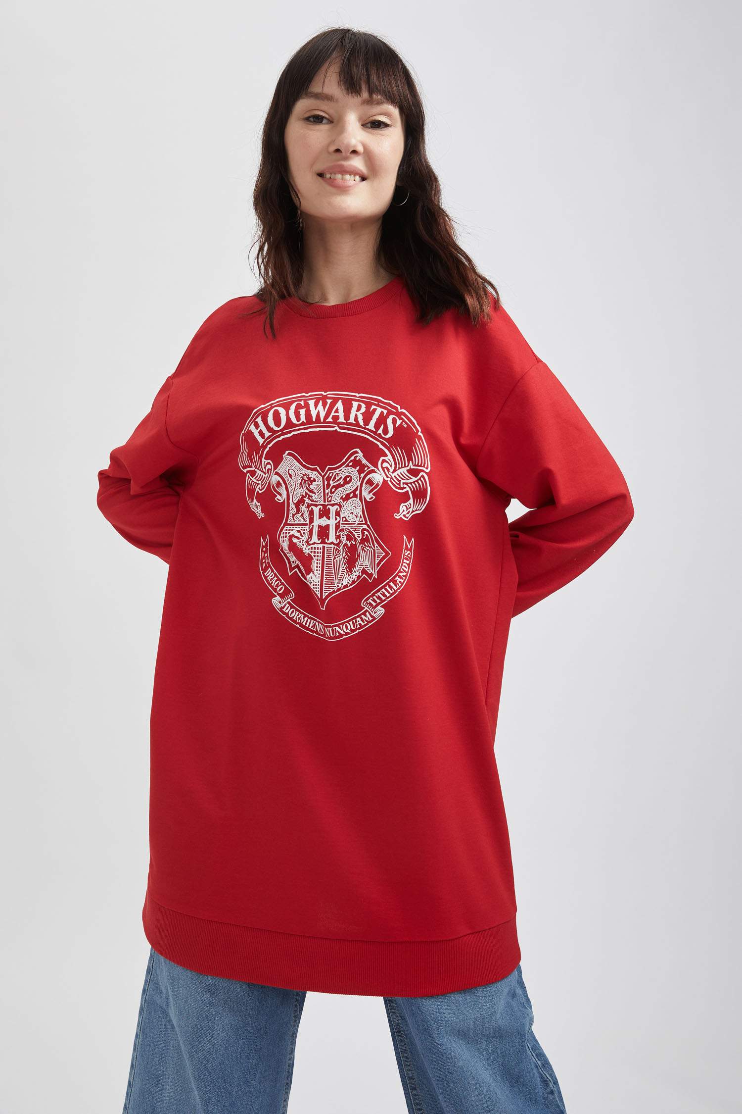 Harry Potter Lisanslı Relax Fit Sweat Tunik