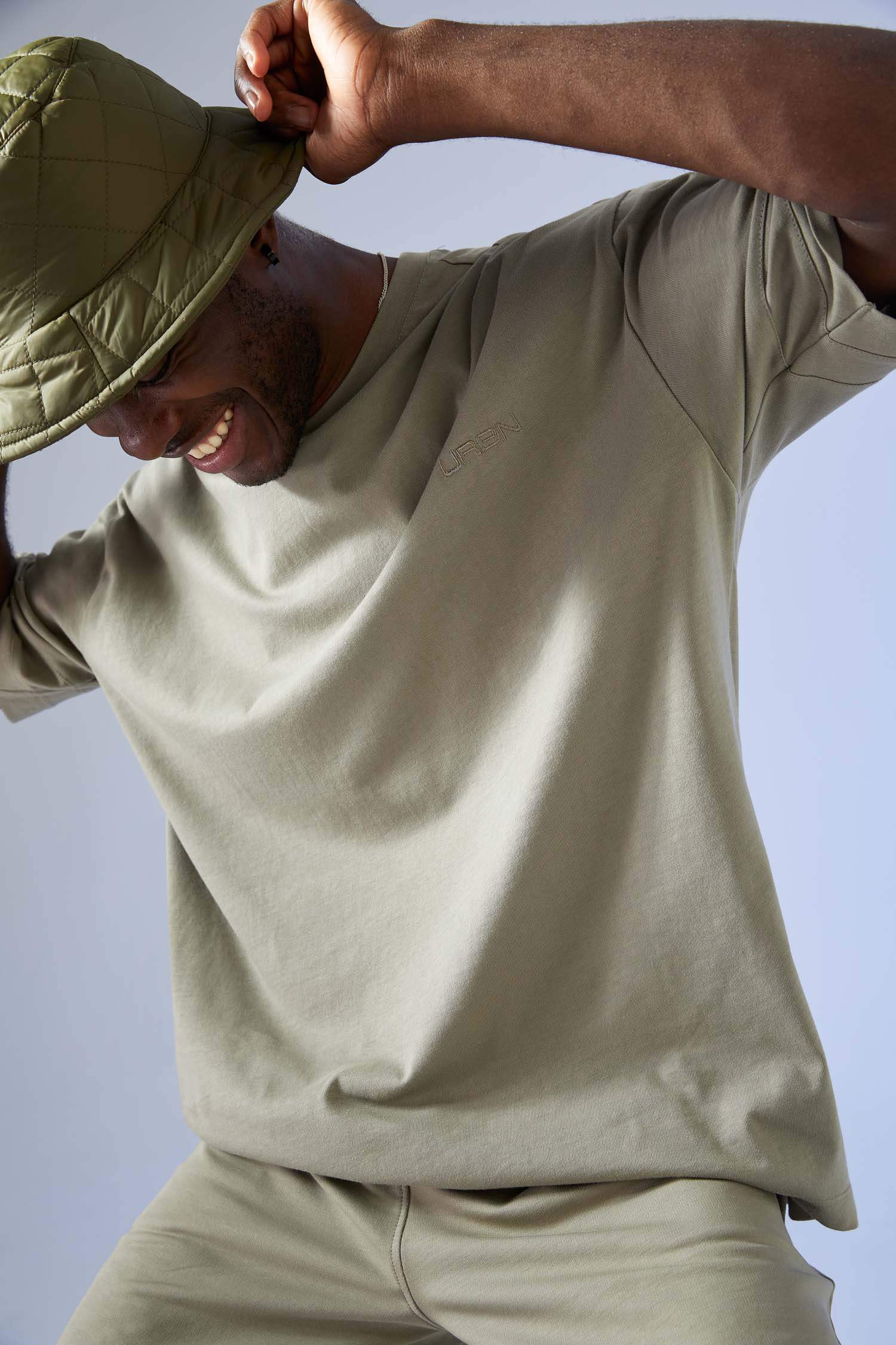 Oversize Fit Bisiklet Yaka Basic Kısa Kollu Tişört