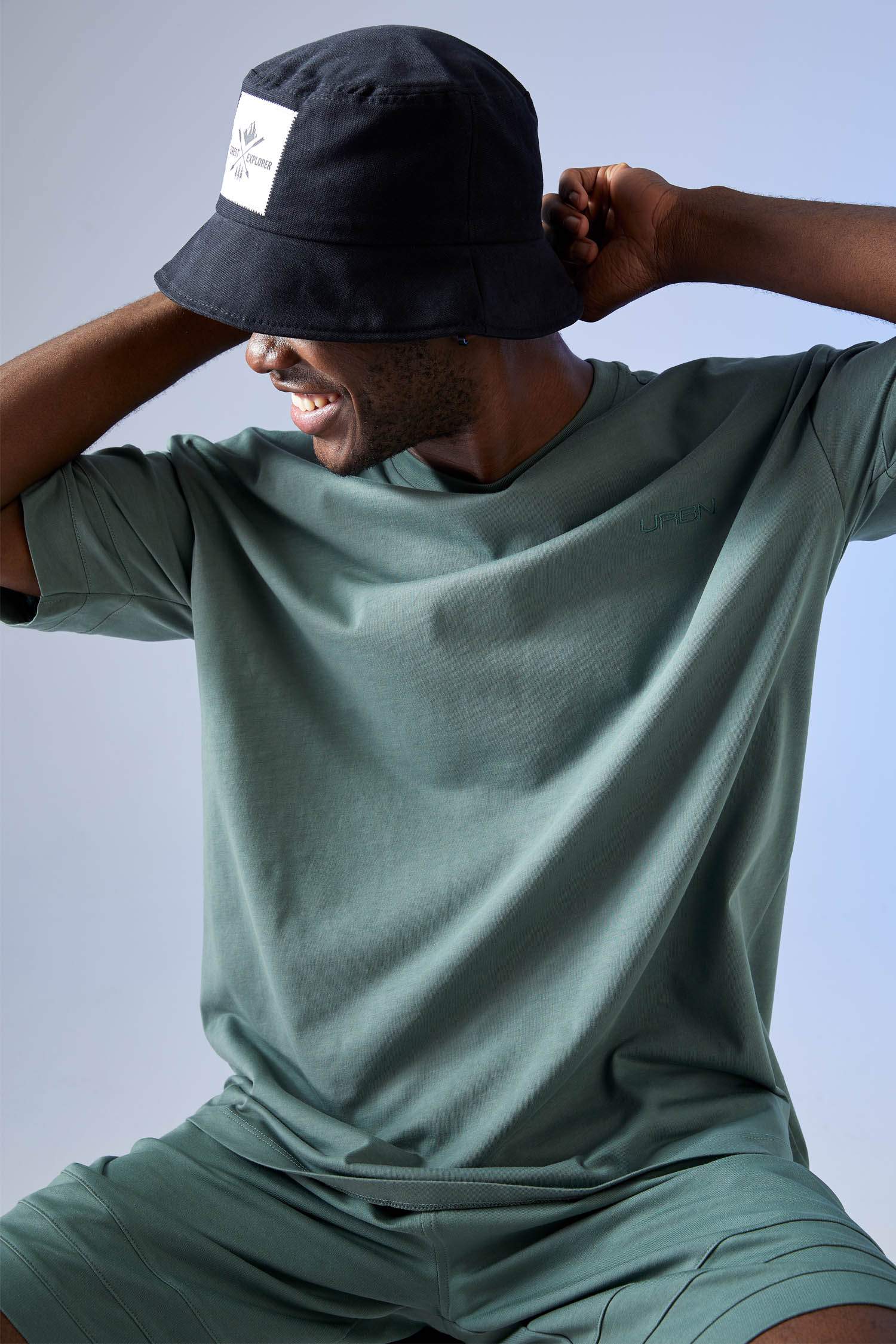 Oversize Fit Bisiklet Yaka Basic Kısa Kollu Tişört