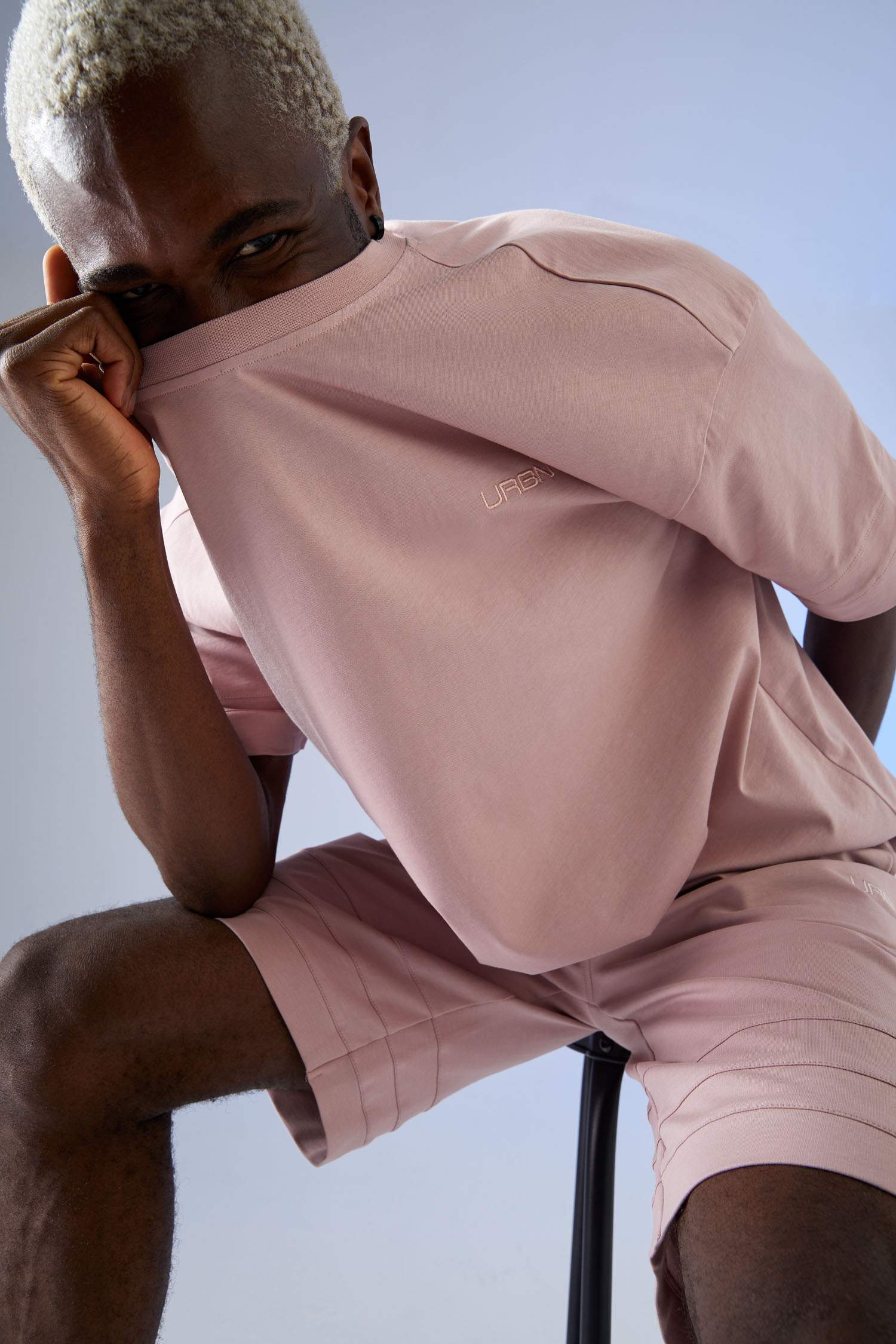 Oversize Fit Bisiklet Yaka Basic Kısa Kollu Tişört
