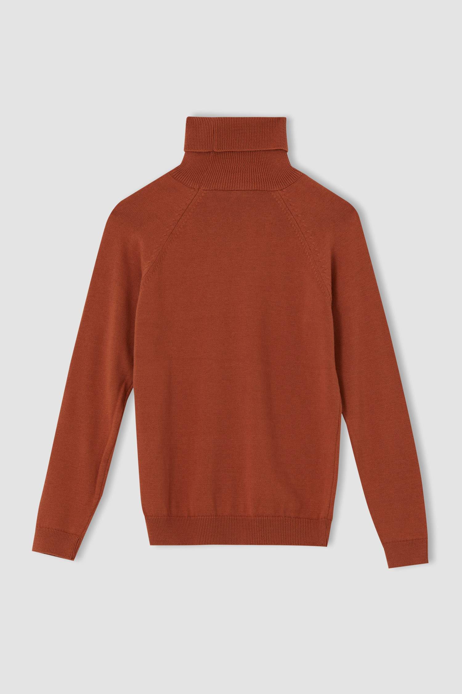 Kız Çocuk Regular Fit Balıkçı Yaka Kazak