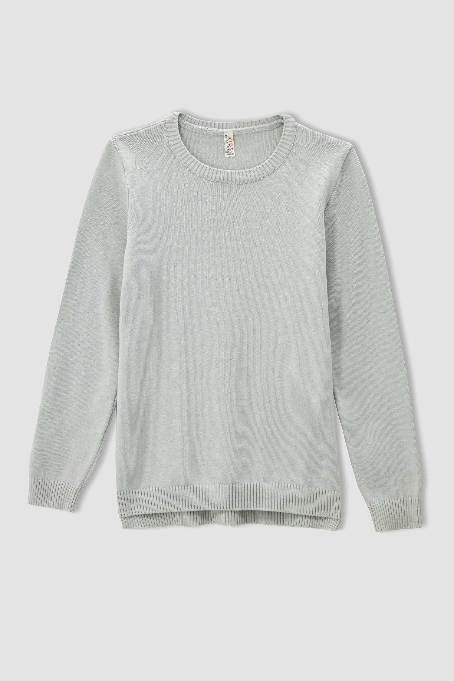 Kız Çocuk Regular Fit Basic Kazak