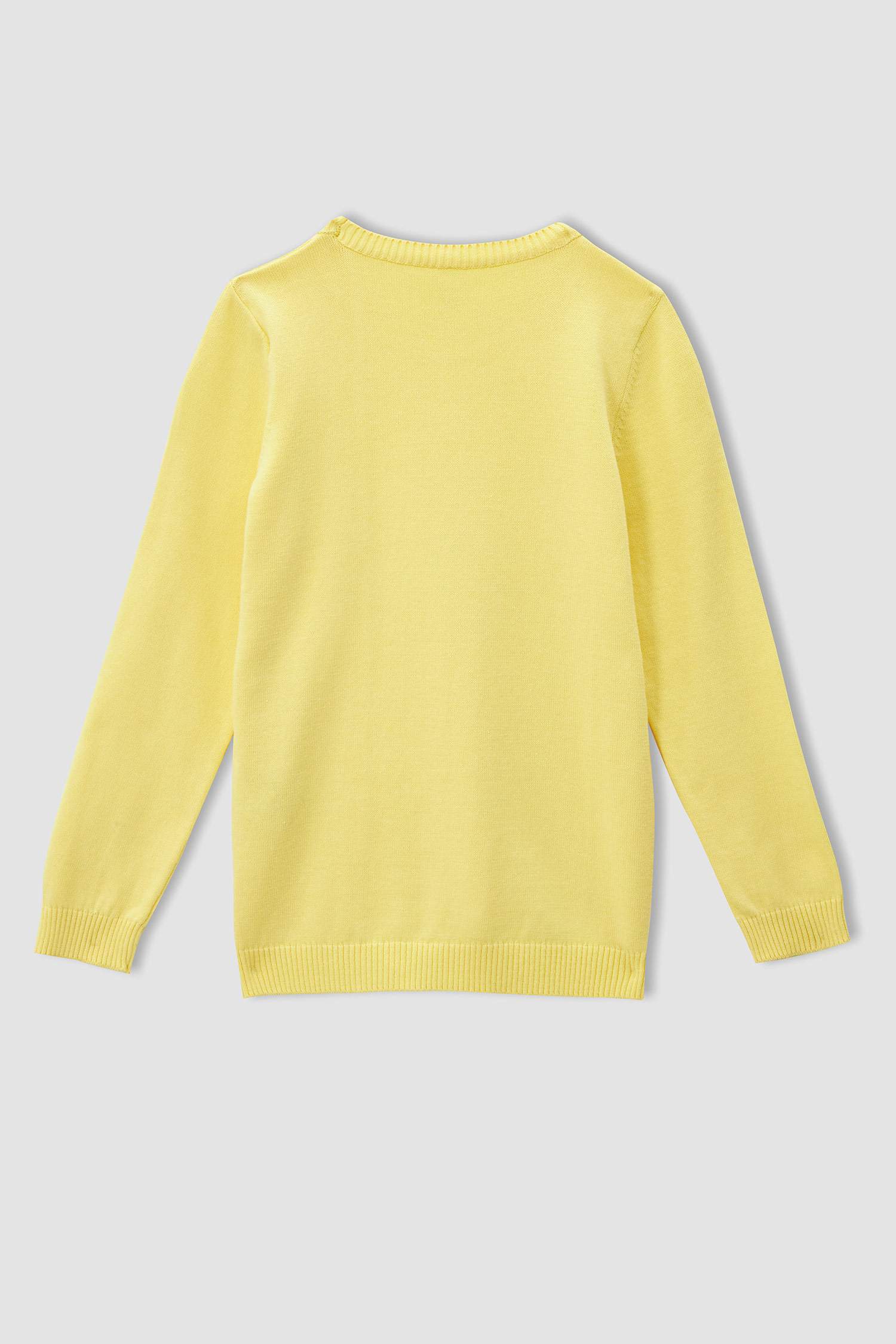 Kız Çocuk Regular Fit Basic Kazak
