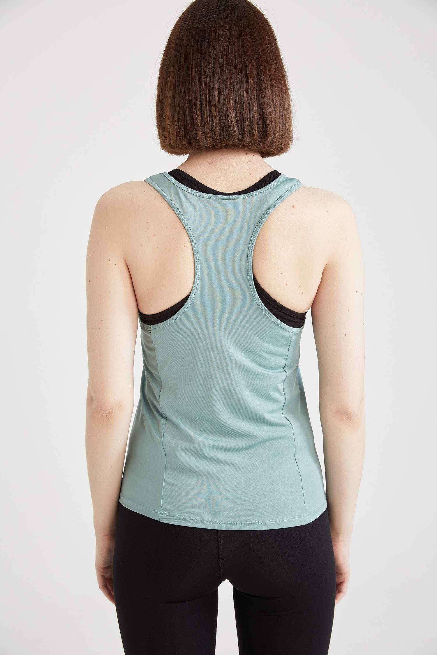 Halter Yaka Basic Relax Fit Spor Atlet