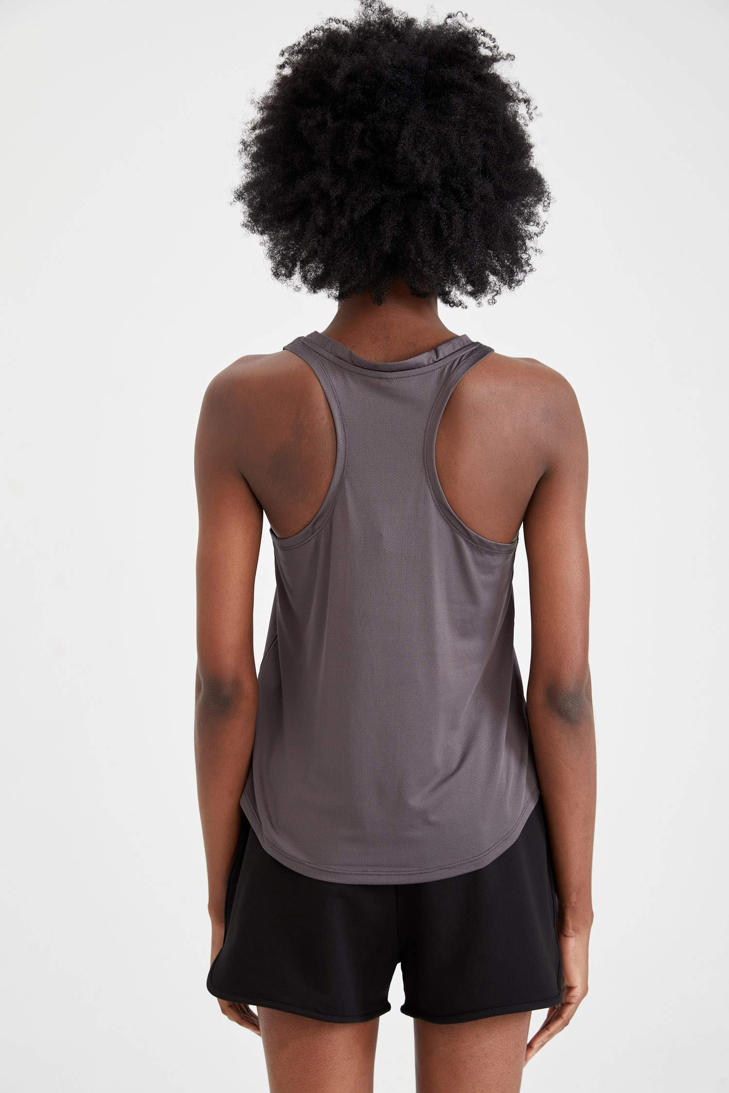 Halter Yaka Basic Regular Fit Spor Atlet