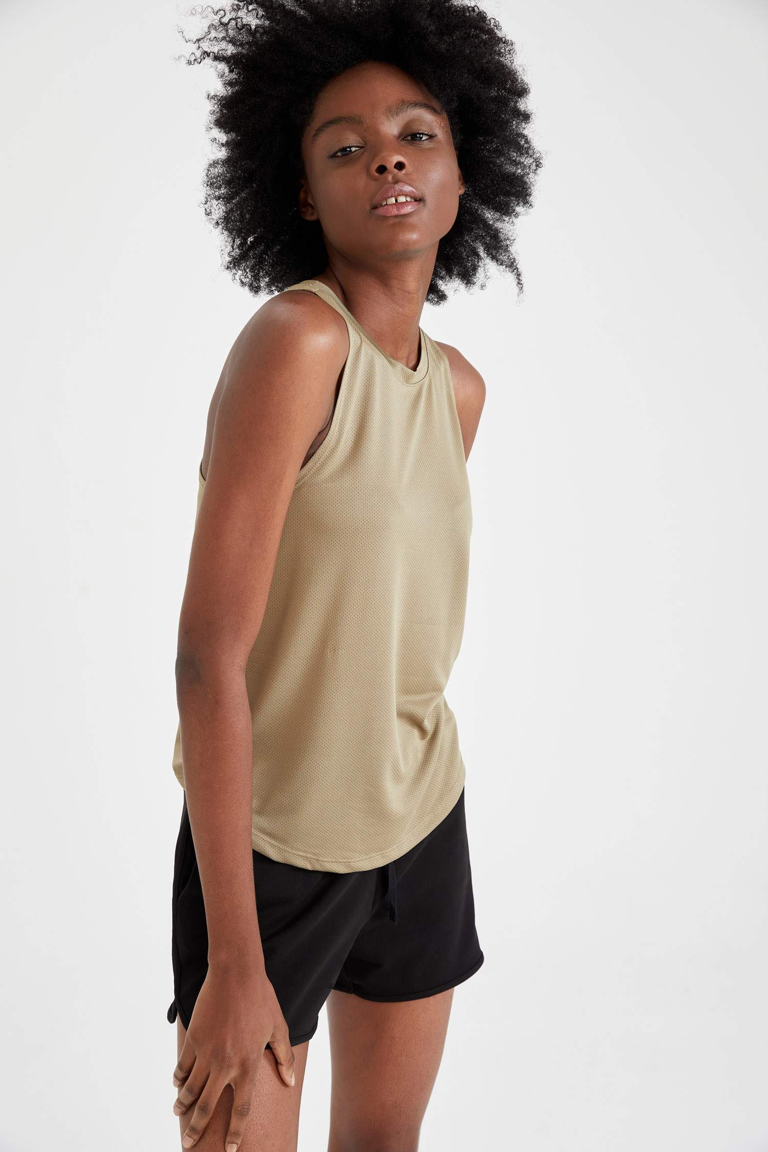 Halter Yaka Basic Regular Fit Spor Atlet