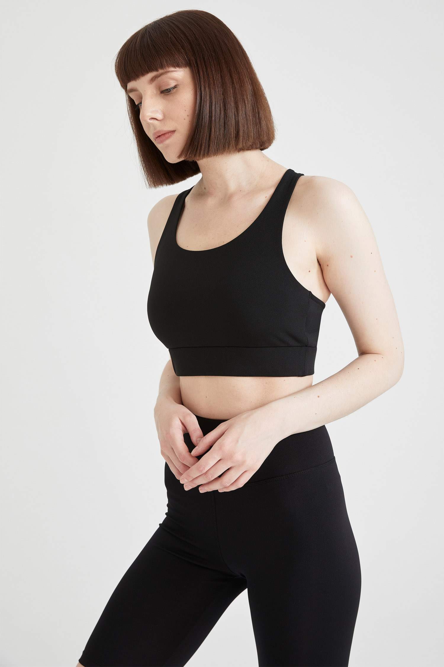 Halter Yaka Çıkarılabilir Pedli 2'li Spor Sütyen