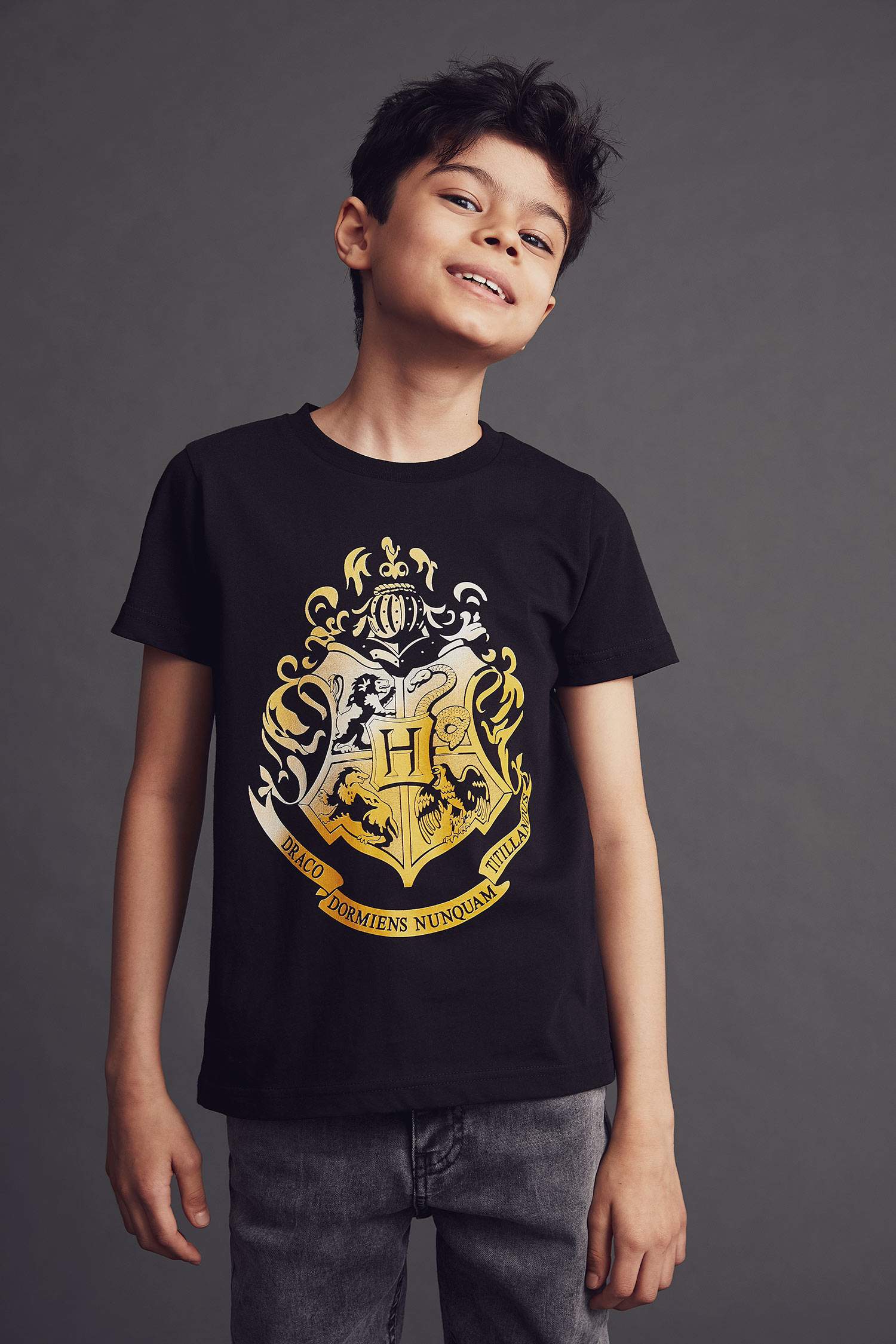 Erkek Çocuk Harry Potter Lisanslı Kısa Kollu Tişört