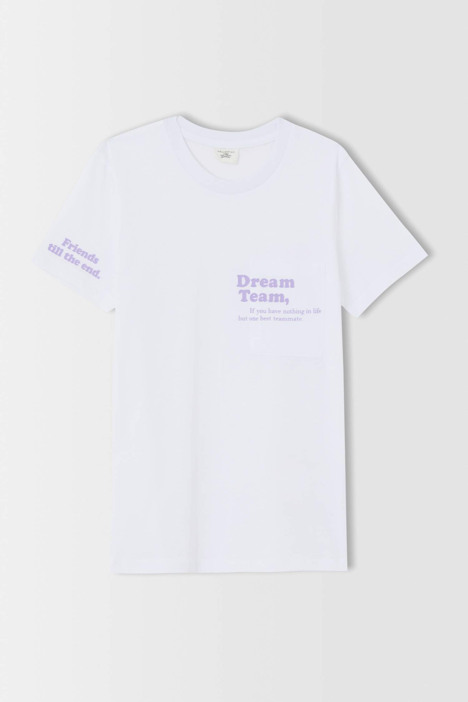 Erkek Çocuk Slogan Baskılı Kısa Kollu Tişört